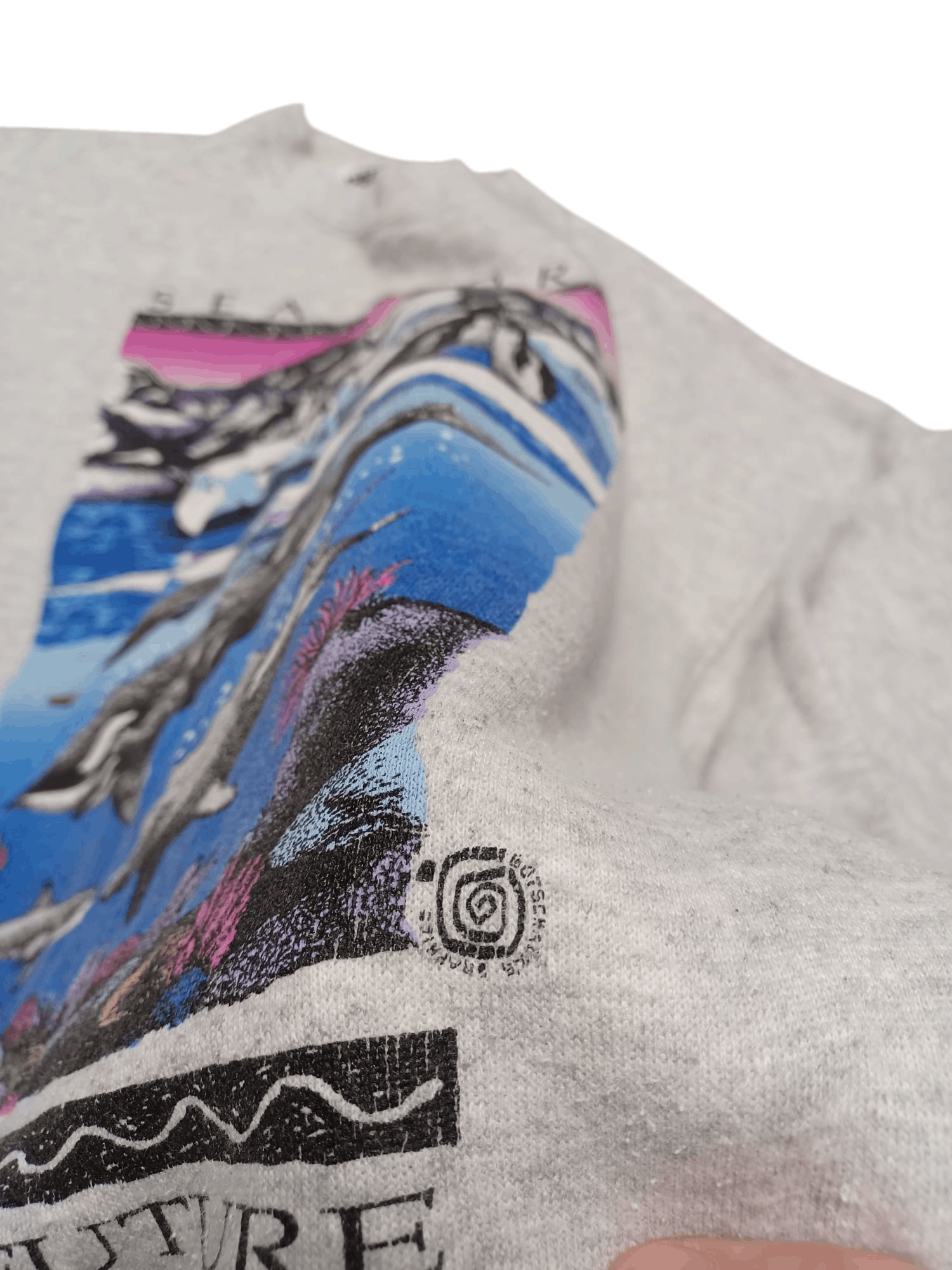 Tultex SEA WORLD VINTAGE TULTEX MADE IN USA 90S SWEATSHIRT Size US L / EU 52-54 / 3 - 3 Thumbnail
