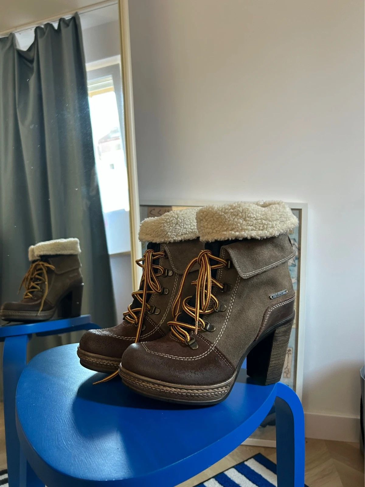 Diesel Diesel winter lace-up high-heeled ankle boots Size US 7 / IT 37 - 2 Thumbnail