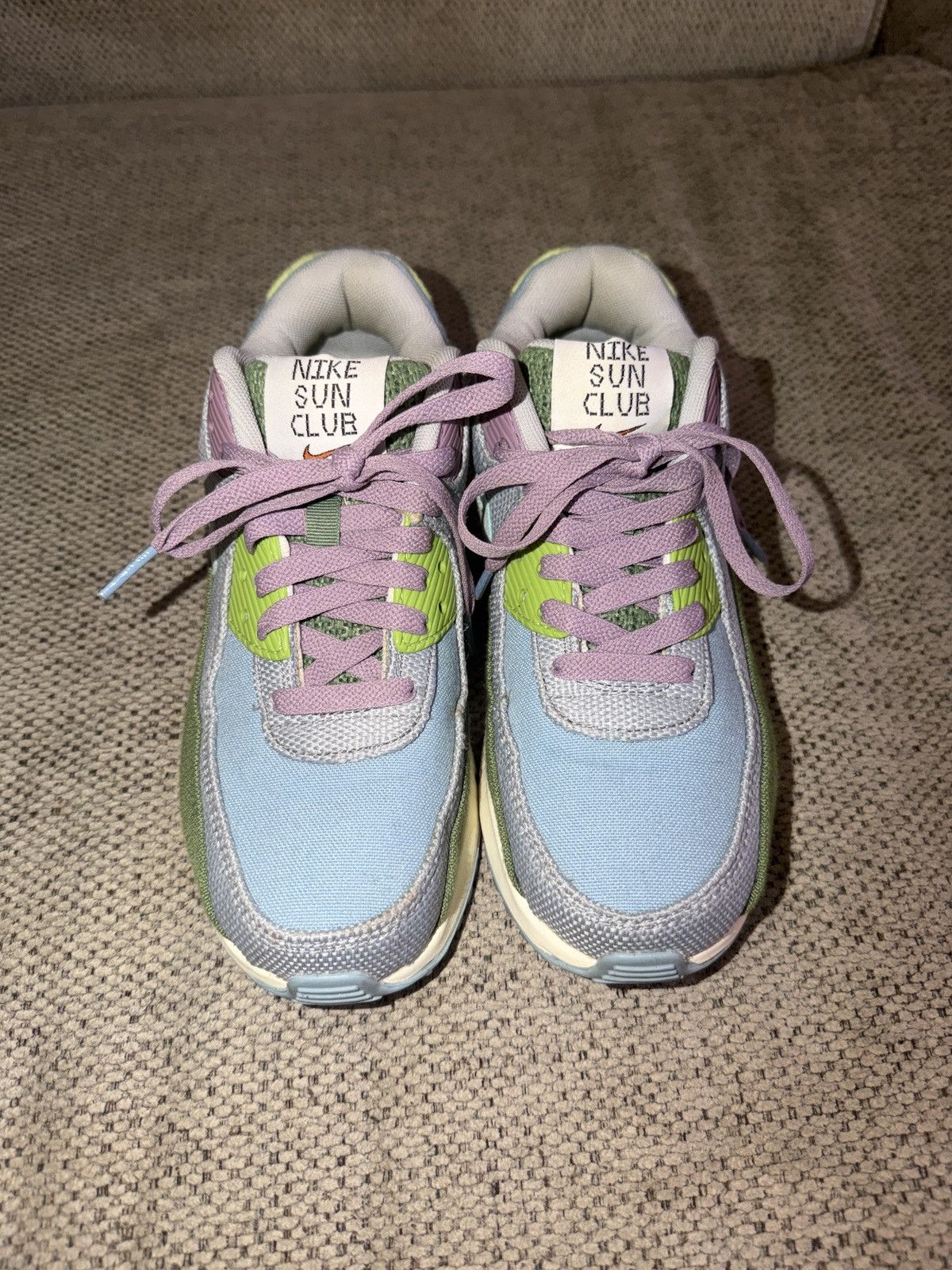 Nike Nike Air Max 90 SE ‘Sun Club Worn Blue Treeline’ Size US 5.5 / IT 35.5 - 7 Thumbnail
