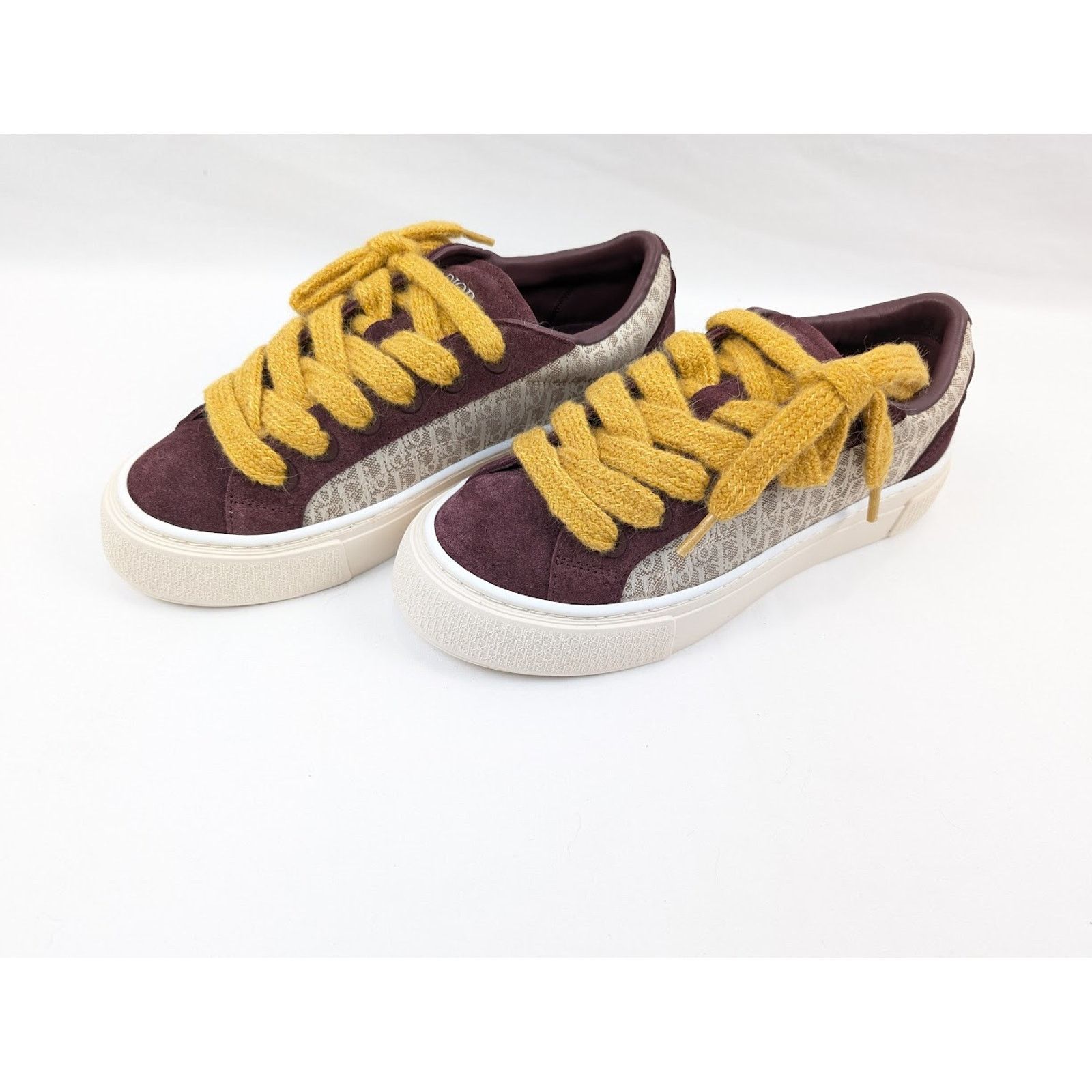 Dior o1rshd1 B33 Tennis Low-Top Sneakers in Violet/Beige Size US 8 / EU 41 - 16 Thumbnail