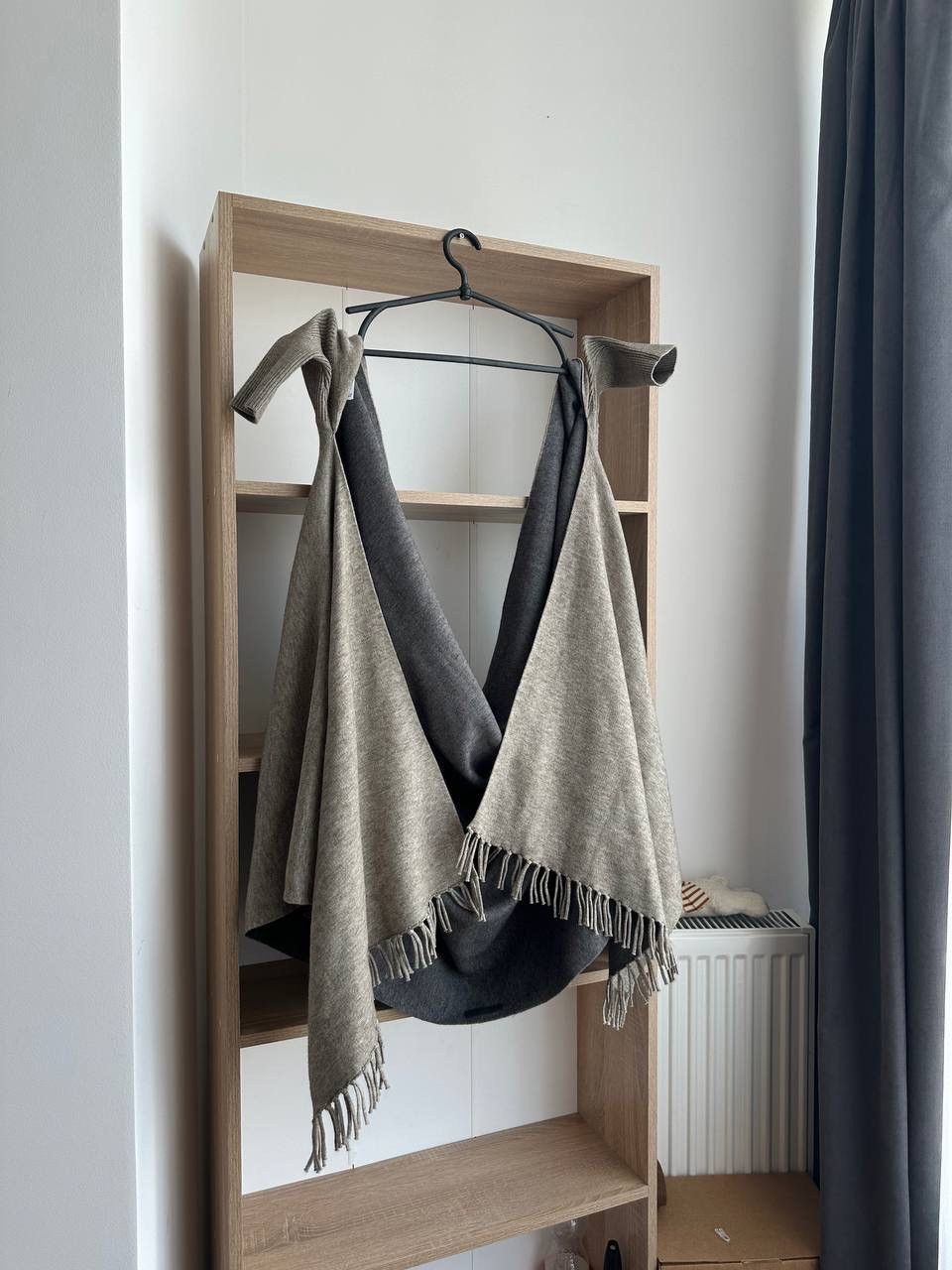 SERAPHIN × Vintage Vintage Poncho Cardigan Seraphin Gray Size US L / EU 52-54 / 3 - 2 Thumbnail