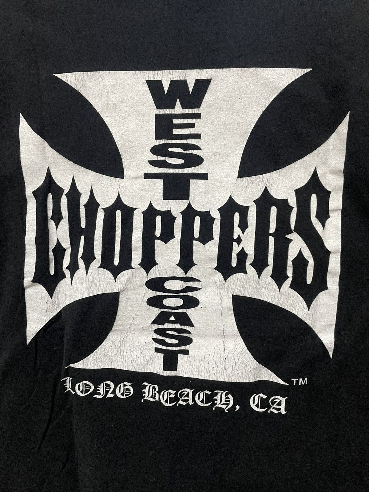 Vintage × West Coast Choppers Vintage West Coast Choppers Big Logo Paul Walker Tee 1999 Size US XL / EU 56 / 4 - 6 Thumbnail