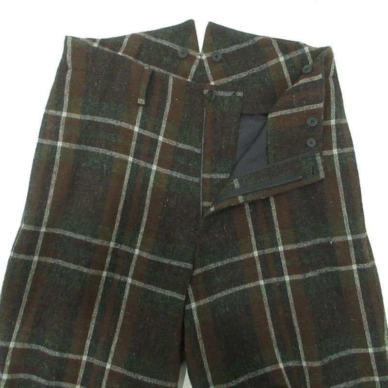 Yohji Yamamoto Yohji Yamamoto POUR HOMME Check Pattern/Wool Pants Size US 36 / EU 52 - 3 Thumbnail
