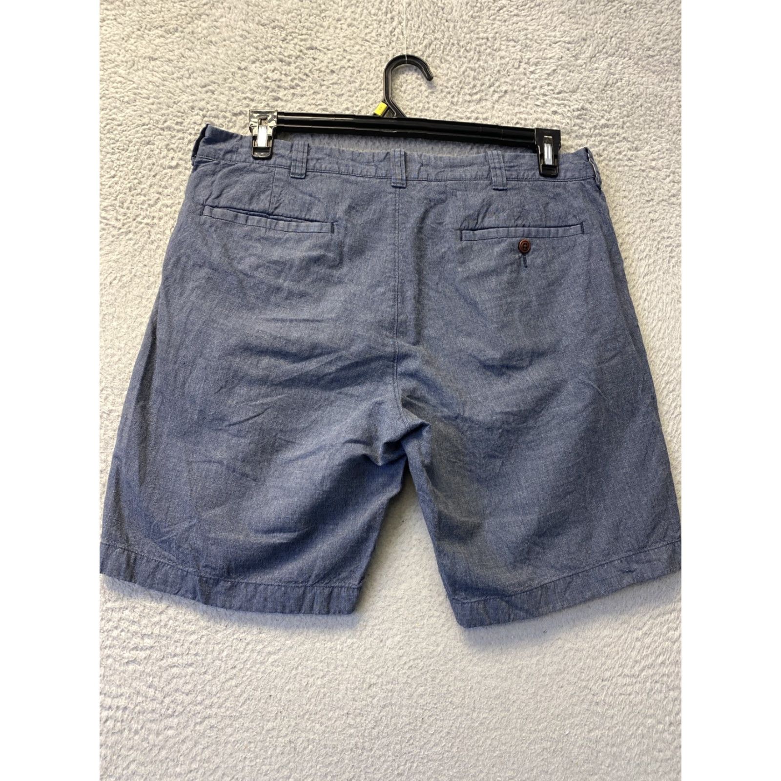 J.Crew VINTAGE J.CREW Men's Stanton Shorts Casual Cotton Linen Gray 34W 9-Inch Inseam Preppy Size US 34 / EU 50 - 7 Thumbnail