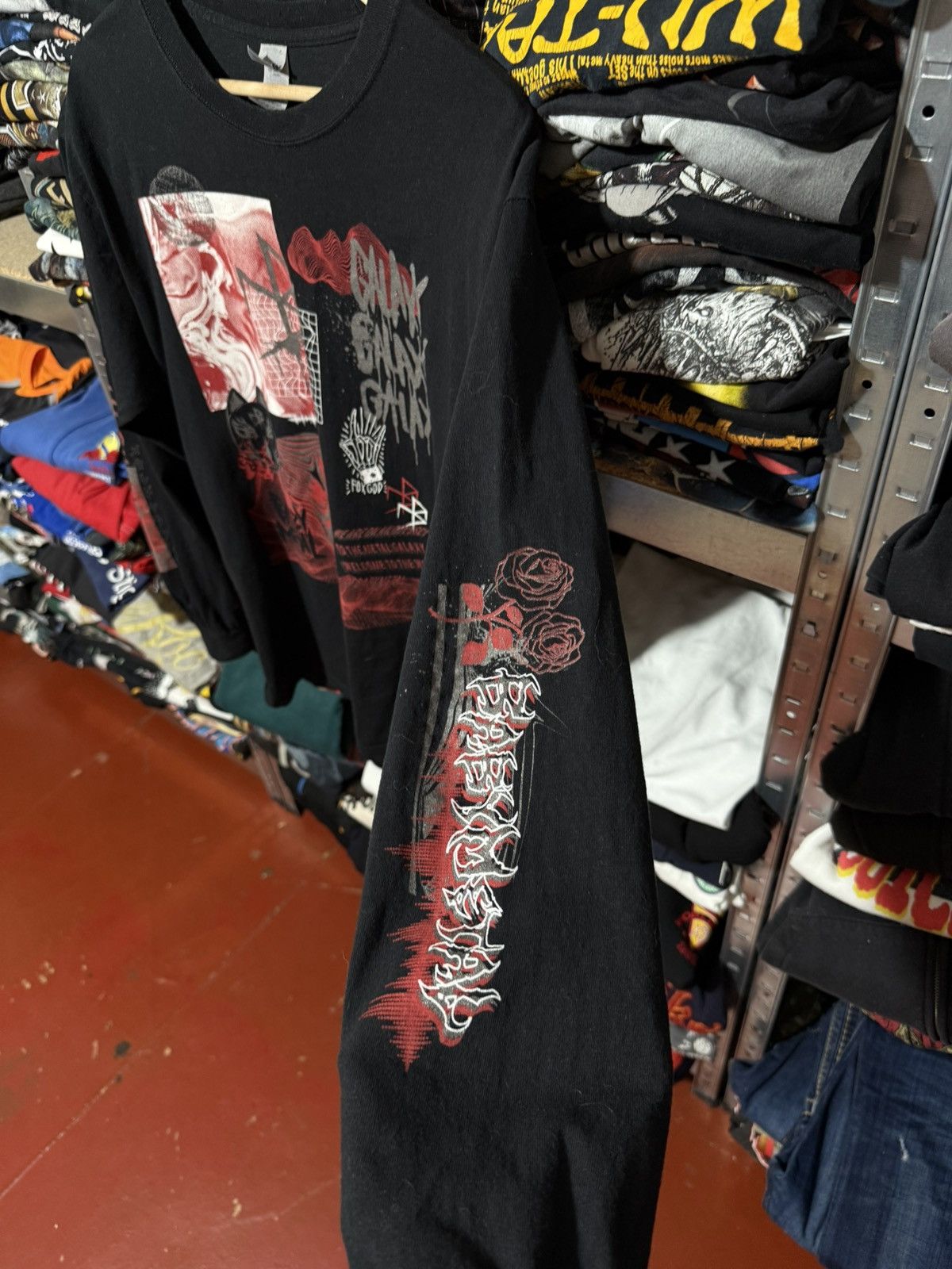 Band Tees Baby Metal Japanese Heavy Metal Band Galaxy Long Sleeve Tee Size US L / EU 52-54 / 3 - 6 Thumbnail