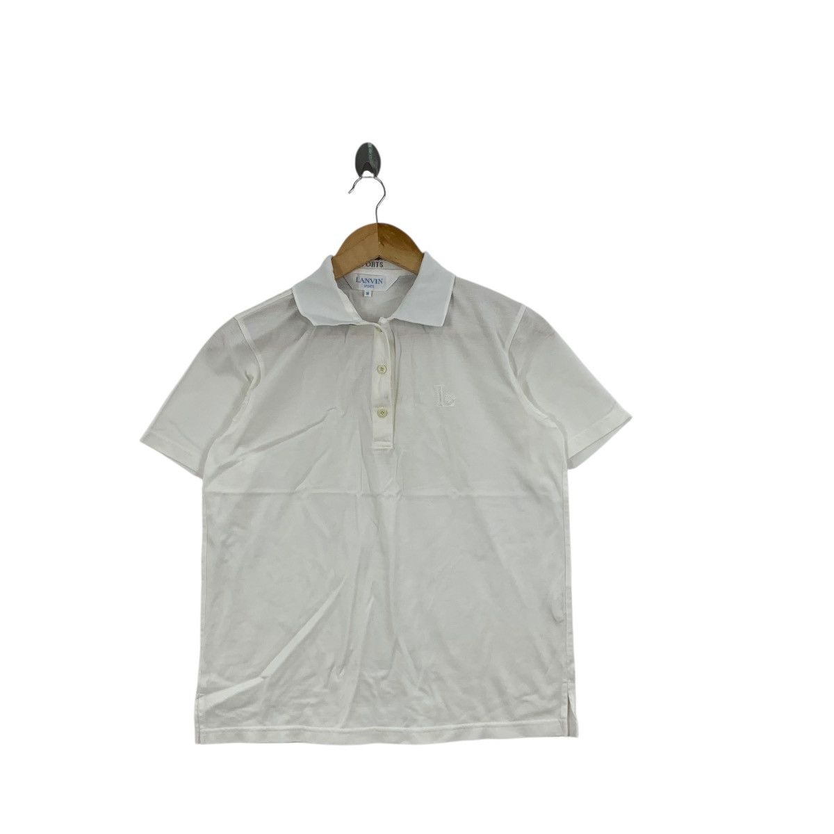 Lanvin Vintage 90s LANVIN PARIS SPORTS Collection White Polo Tee Size S / US 4 / IT 40 - 3 Thumbnail