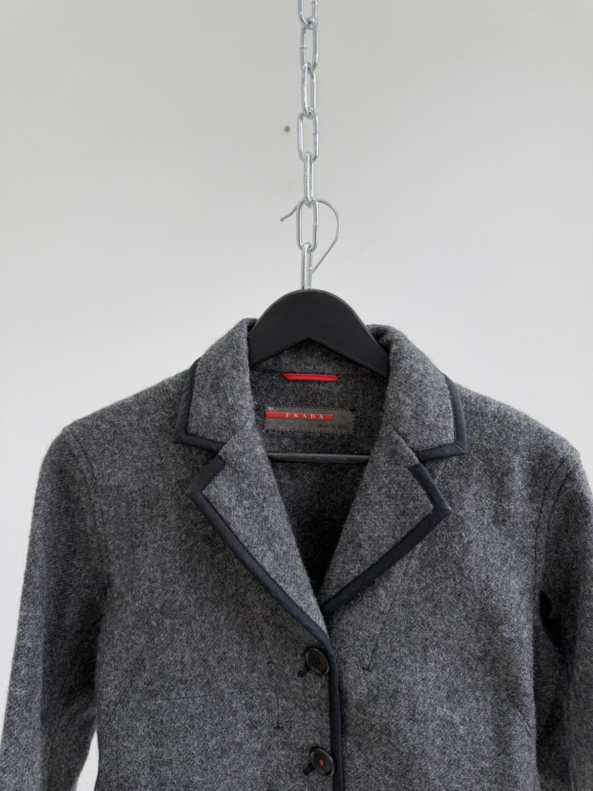 Prada Vintage Prada Wool Luxury Womens Jacket Blazers Size M / US 6-8 / IT 42-44 - 4 Thumbnail