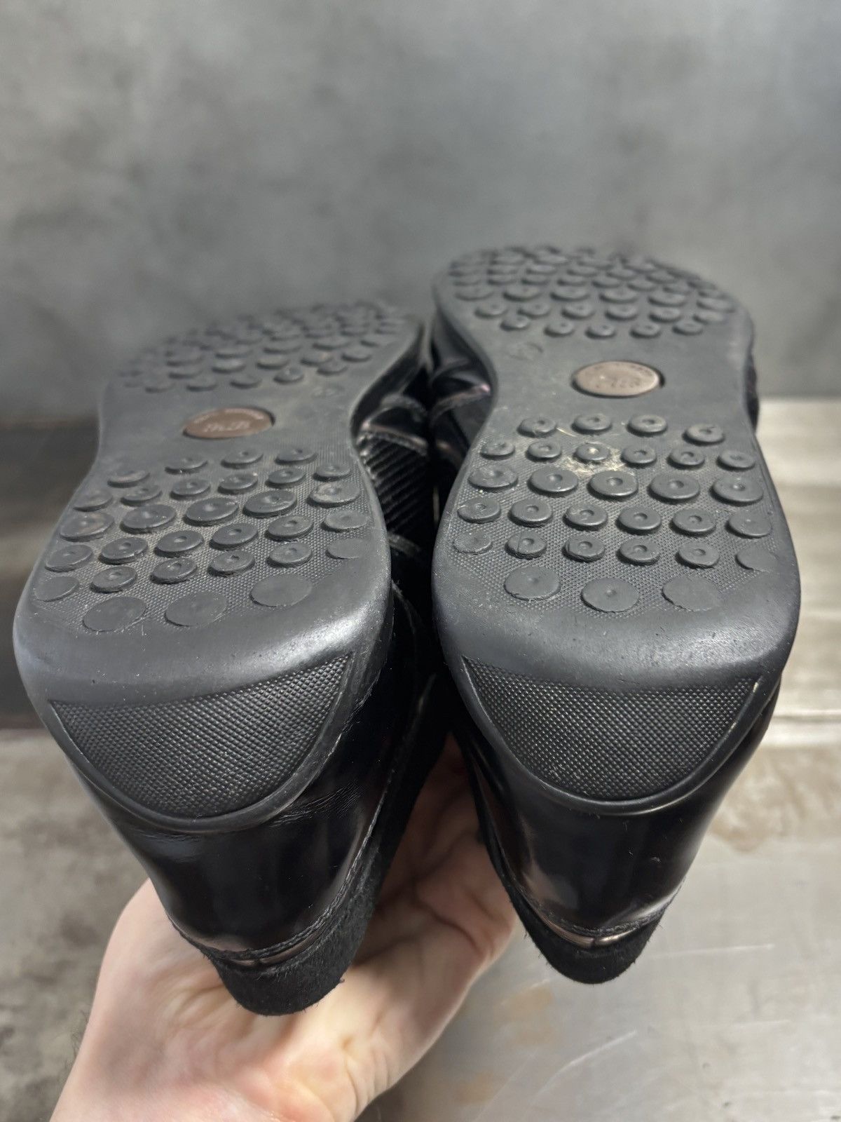 Versace 2000s Versace Collection Sneakers Patent Leather GATs Euro Size US 9 / EU 42 - 9 Thumbnail