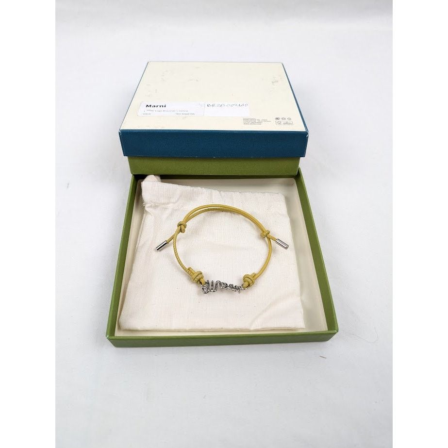 Marni o1rshd1 Size: M / Leather Logo Bracelet In Yellow Size ONE SIZE - 8 Thumbnail