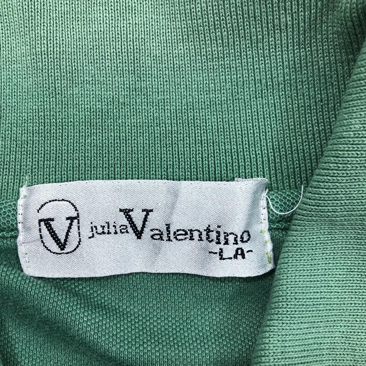 Vintage Vintage JULIA VALENTINO ITALY Embroidered Polo Tee Shirt Size L / US 10 / IT 46 - 5 Thumbnail