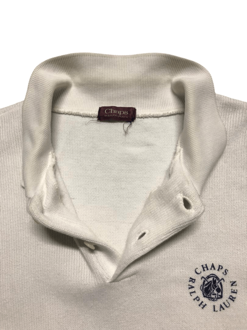 Chaps Ralph Lauren Vintage Chaps Ralph Lauren Collared Half Button Sweater Size US L / EU 52-54 / 3 - 4 Thumbnail