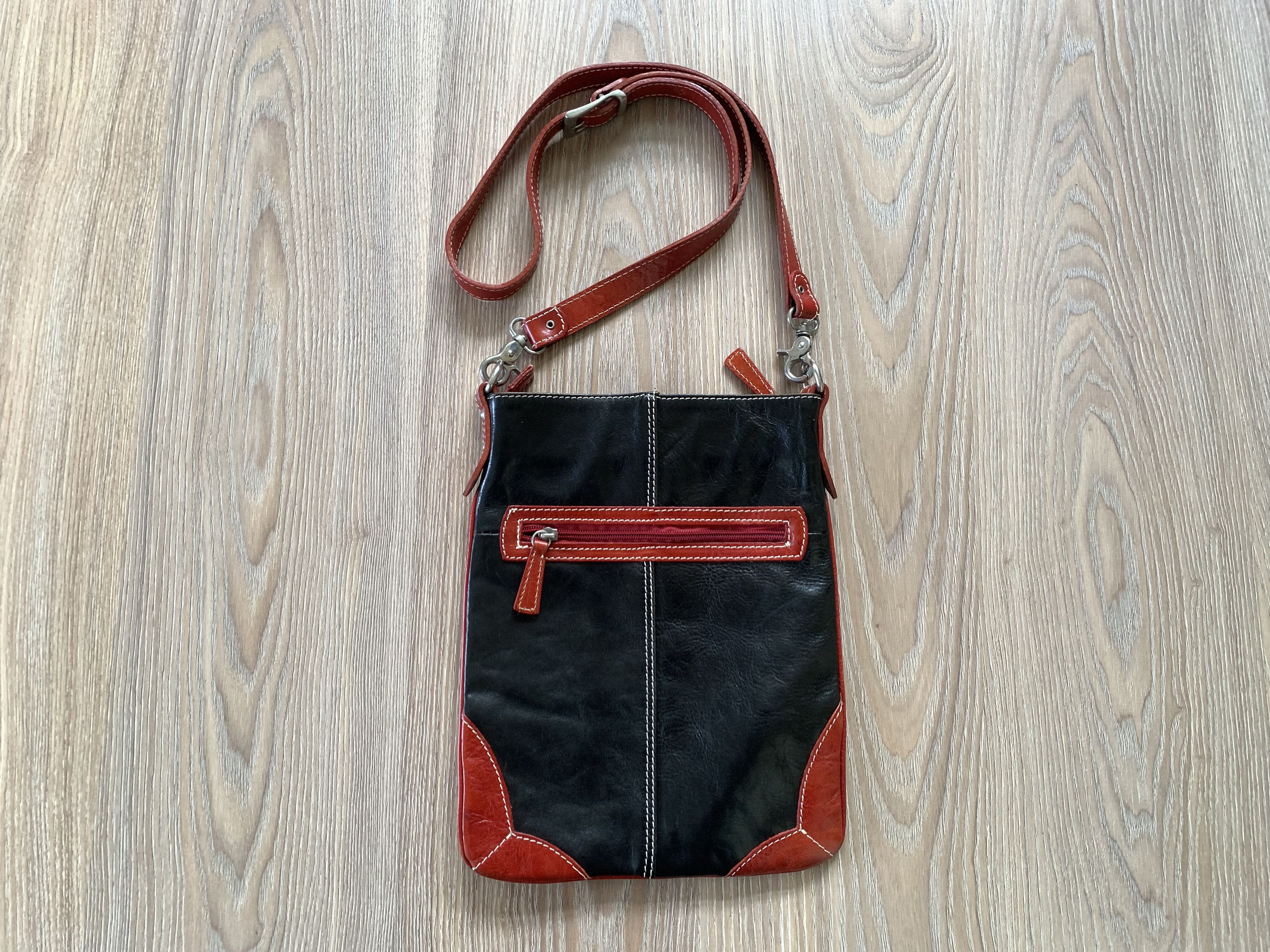 Firenze Rare Firenze Barberini Leather Messenger CrossBody Bag Size ONE SIZE - 3 Thumbnail