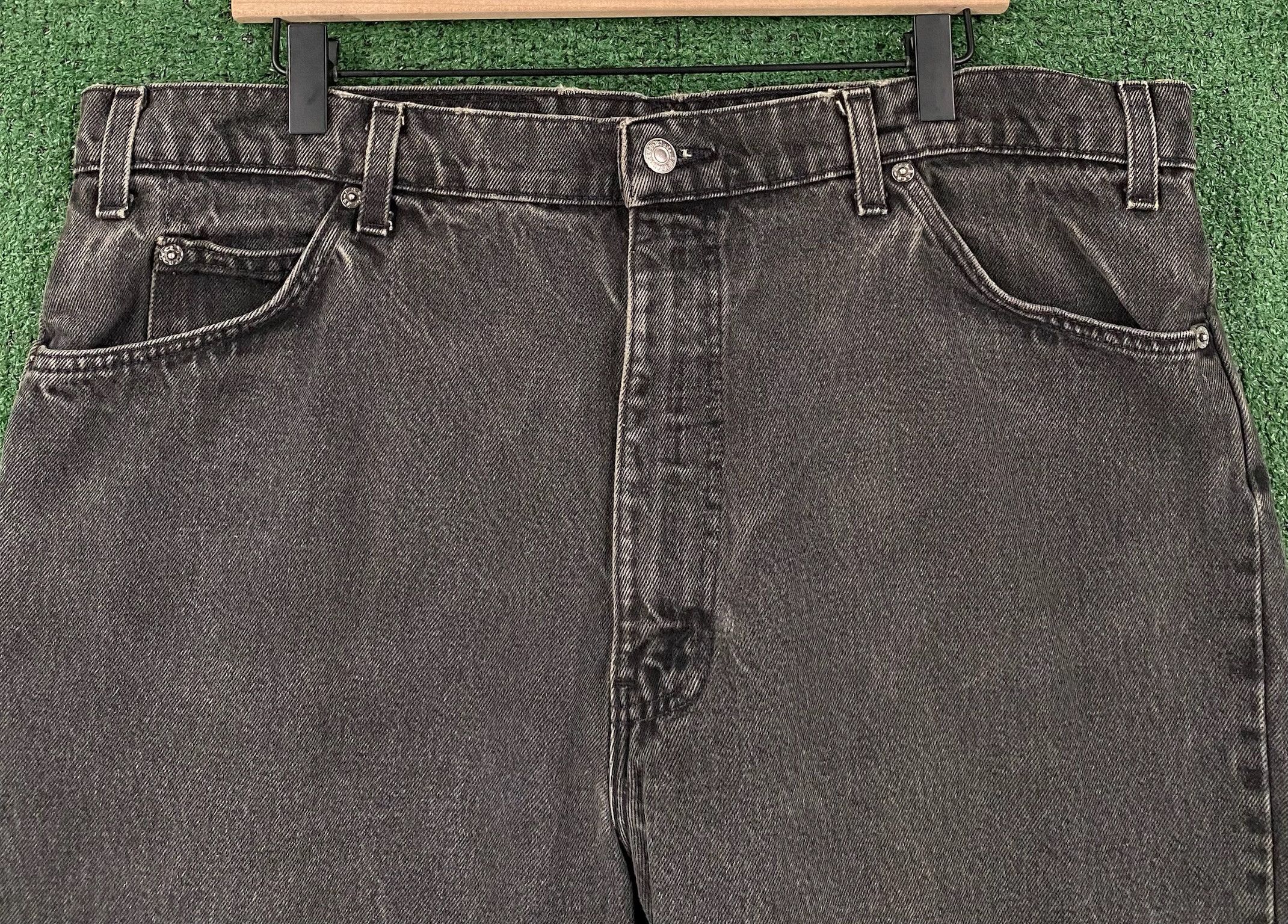 Levi's Vintage Clothing 90’s Levi's 550 Orange Tab Relaxed Black Jeans 38”x 31” Size US 38 / EU 54 - 2 Thumbnail