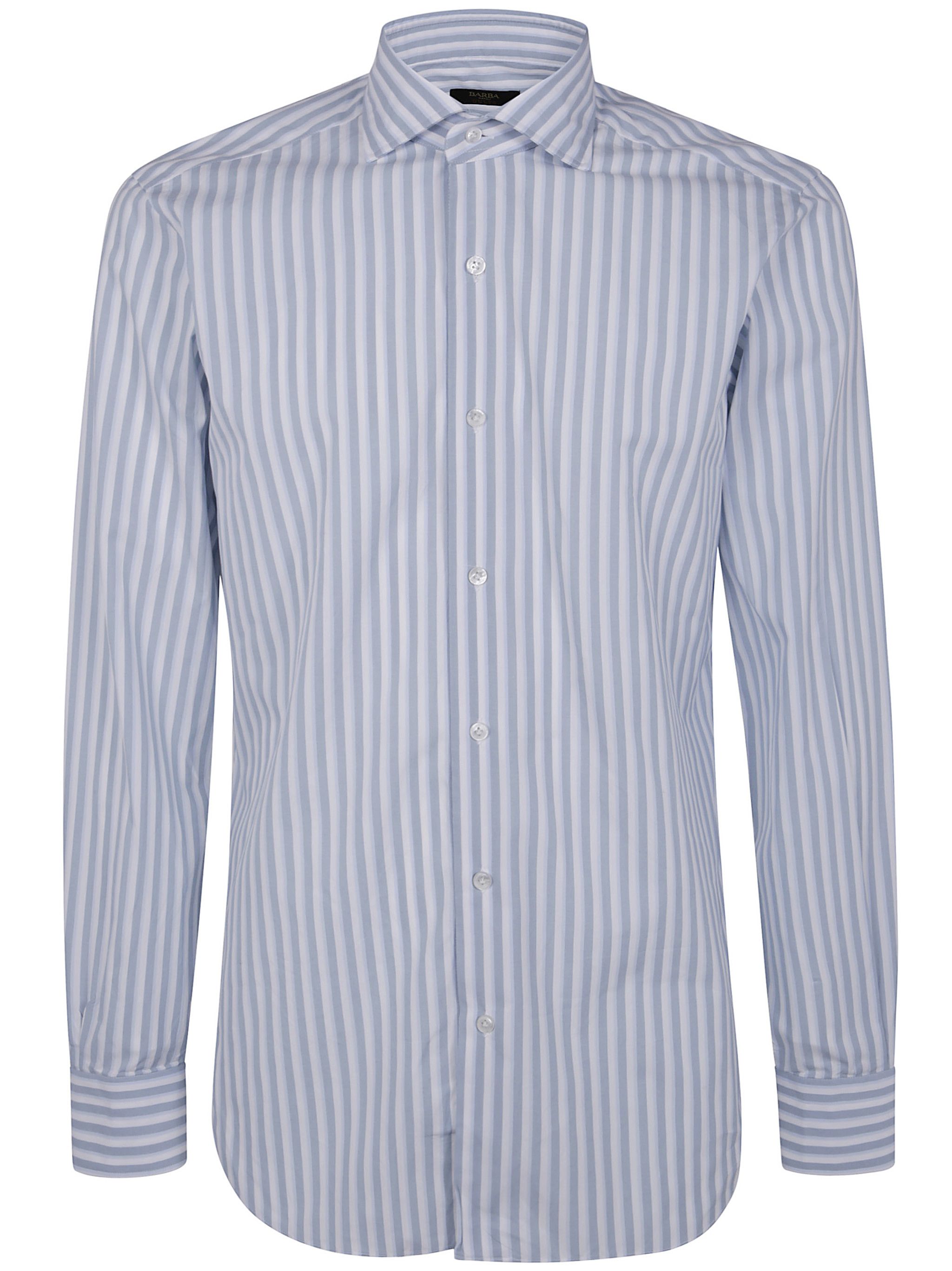 Barba Napoli CLASSIC DOUBLE STRIPES SHIRT Size US M / EU 48-50 / 2 - 1 Thumbnail