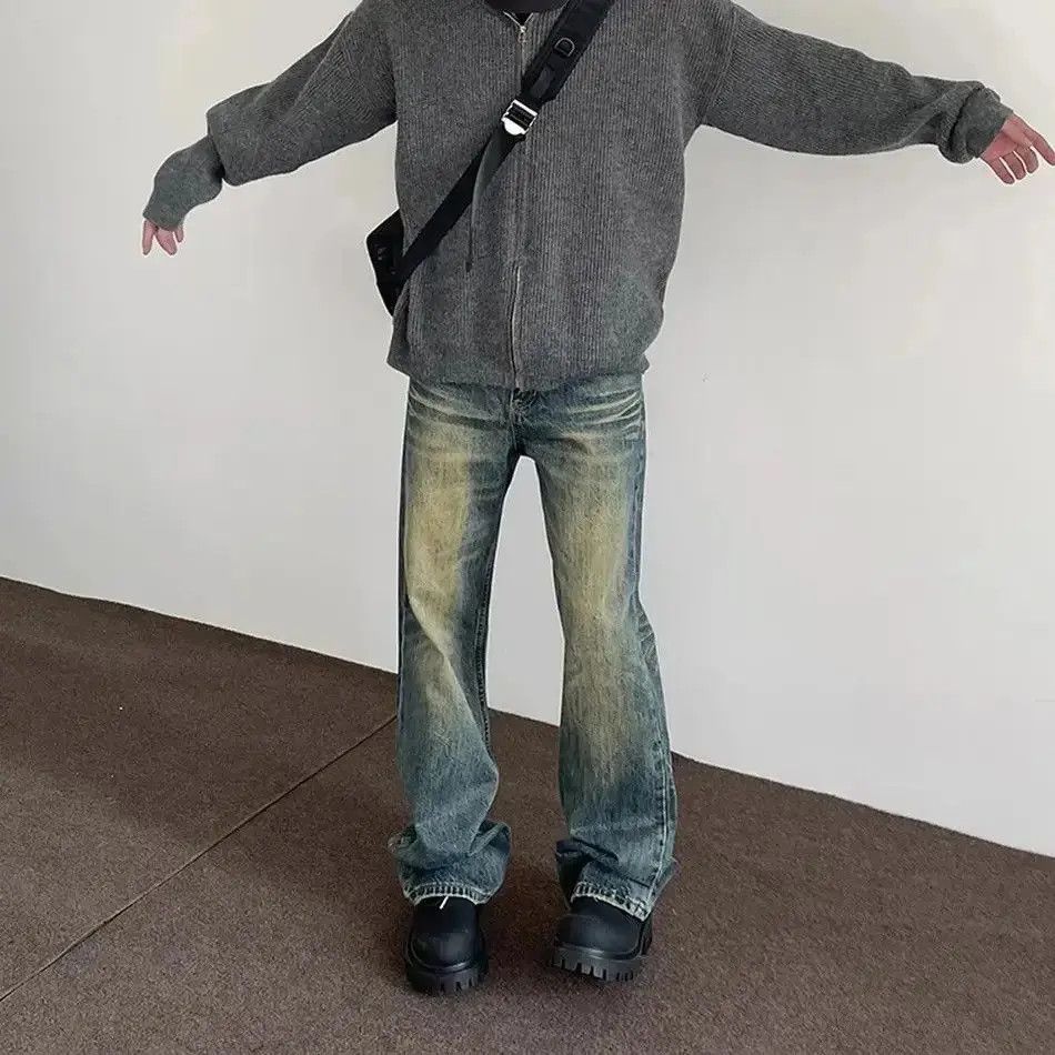 Japanese Brand Y2k Vintage Blue Distressed Casual Fashion Jeans Size US 32 / EU 48 - 4 Thumbnail