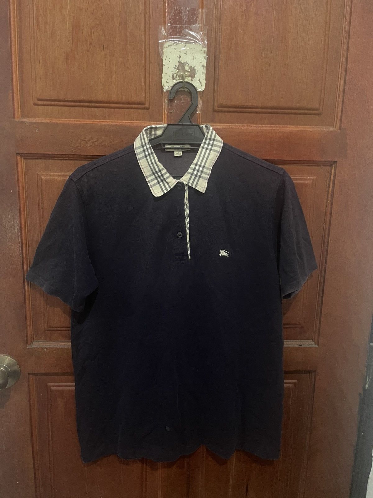 Burberry Burberry London Polo Tee Nova check Collar Size US M / EU 48-50 / 2 - 1 Thumbnail