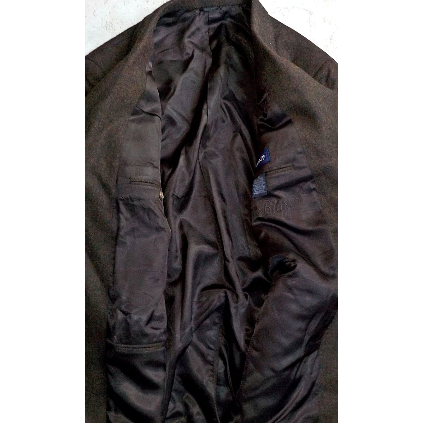 Gant GANT The Blazer Birdseye Brown Medium 42 Made in USA Blazer Men 50 Chest Regular Length Single-Breasted 3 Buttons Jacket Coat Size 40R - 6 Thumbnail