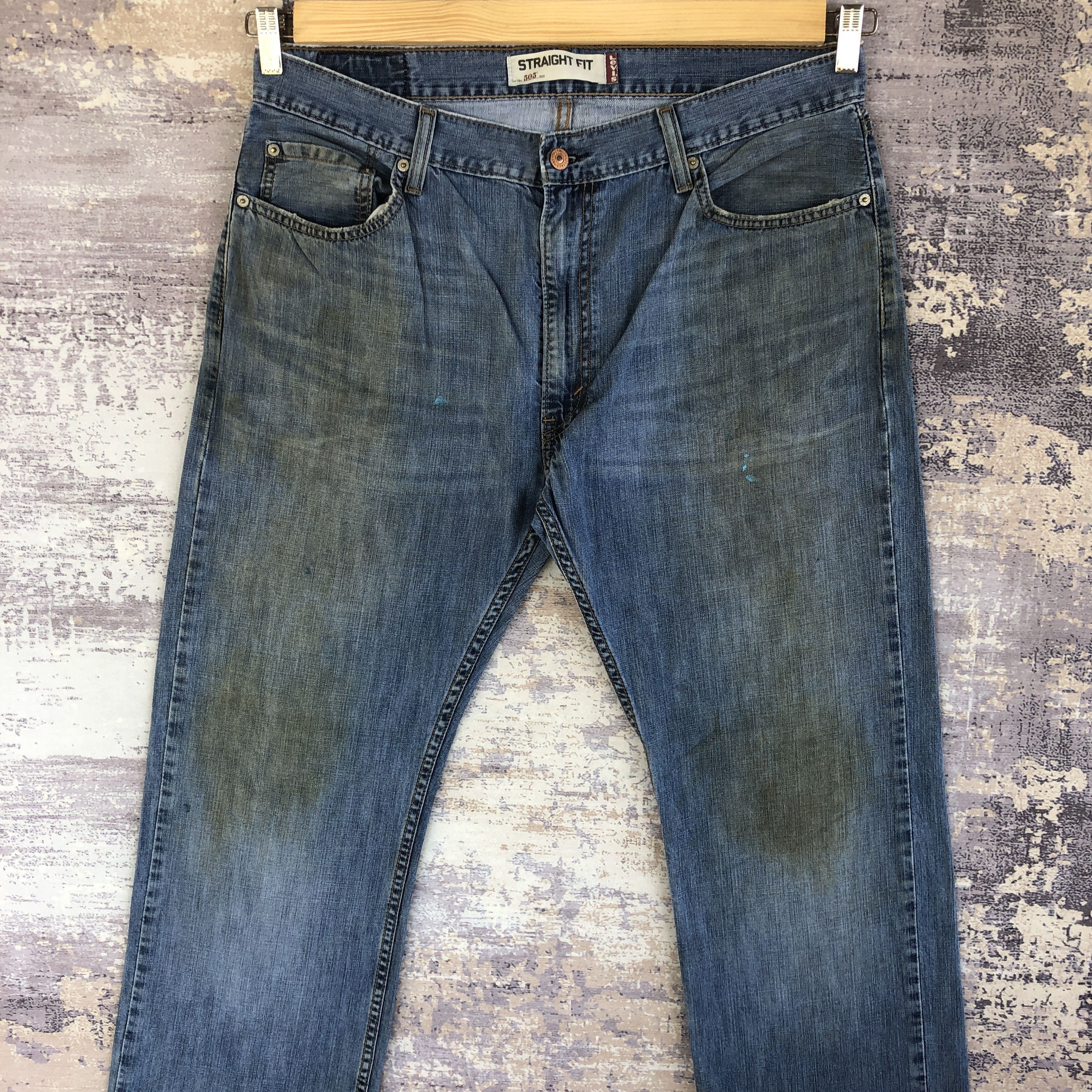 Levi's Vintage Dirty Levis Jeans Levi's 505 Faded Wash Denim Size US 36 / EU 52 - 3 Thumbnail