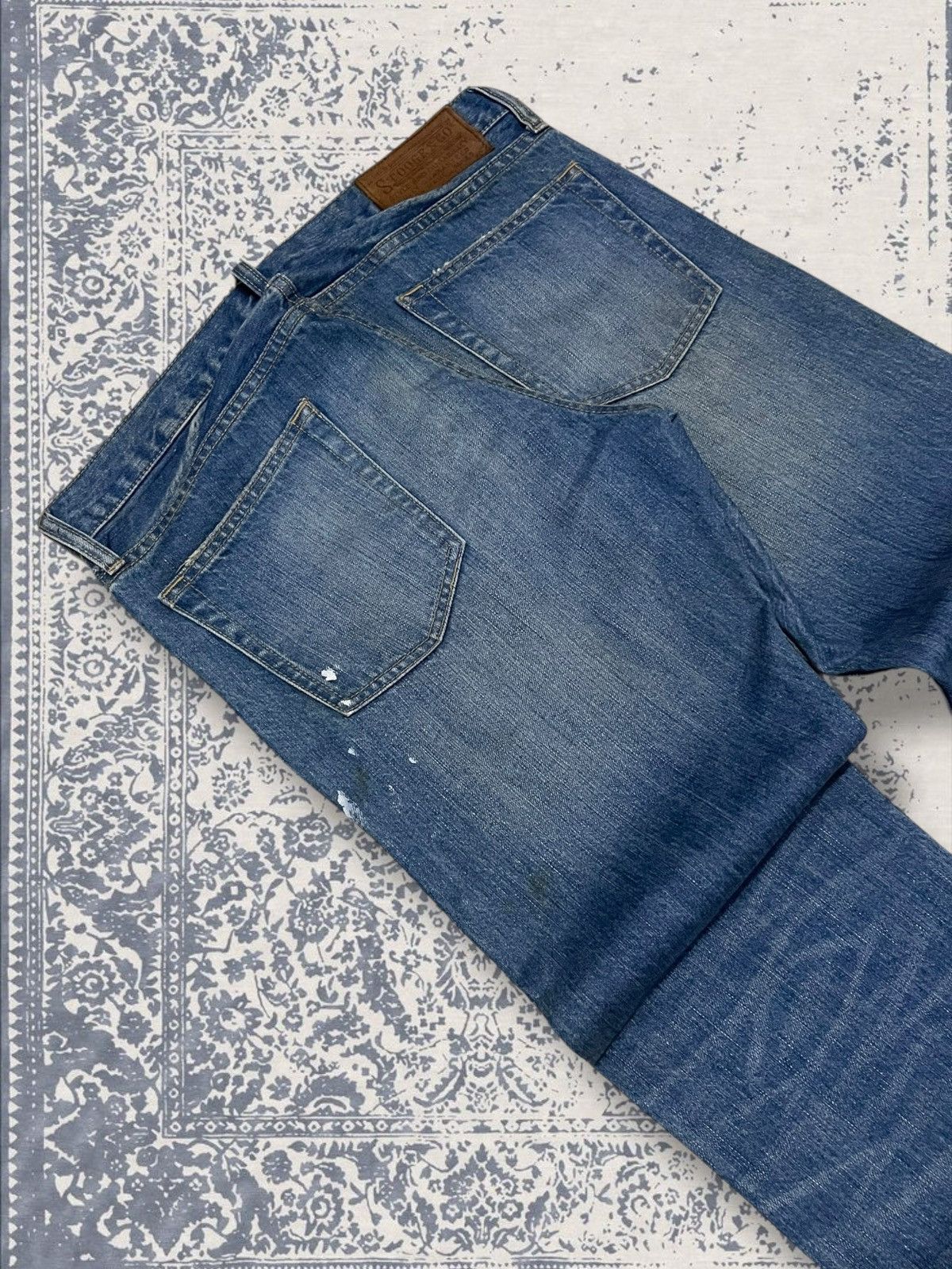 Designer × Japanese Brand × Vintage Vintage 1990s Japan Designer Stooge Distressed Splash Denim Size US 32 / EU 48 - 14 Thumbnail