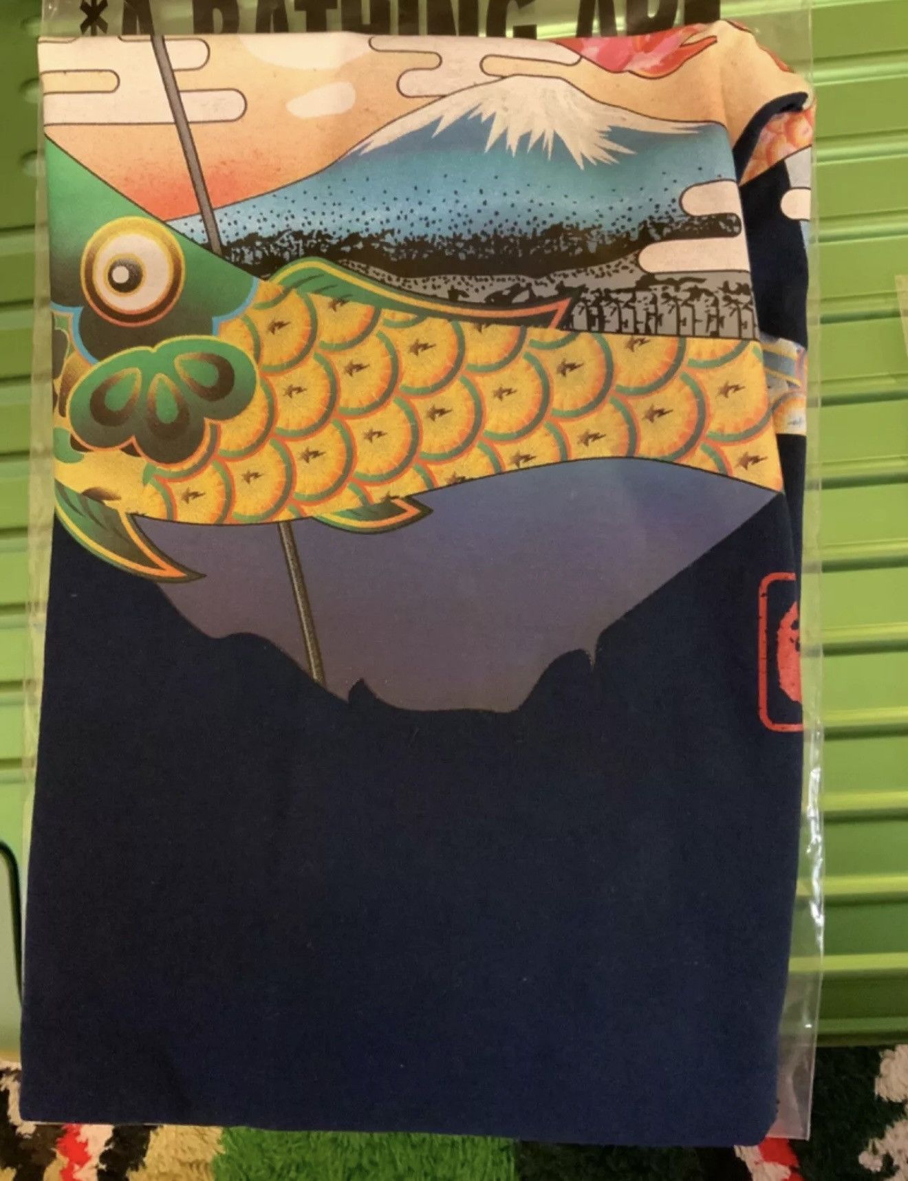 Bape A BATHING APE Koinoboti Carp Flags Tee Size M Size US M / EU 48-50 / 2 - 3 Thumbnail