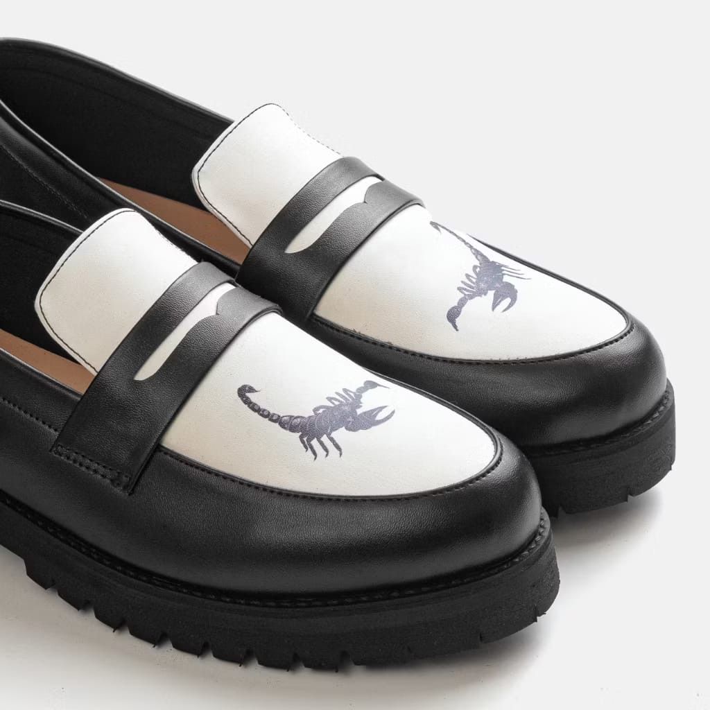 Ivy Crew Aspen Loafer Shoes Leather Black White Size US 10 / EU 43 - 3 Thumbnail