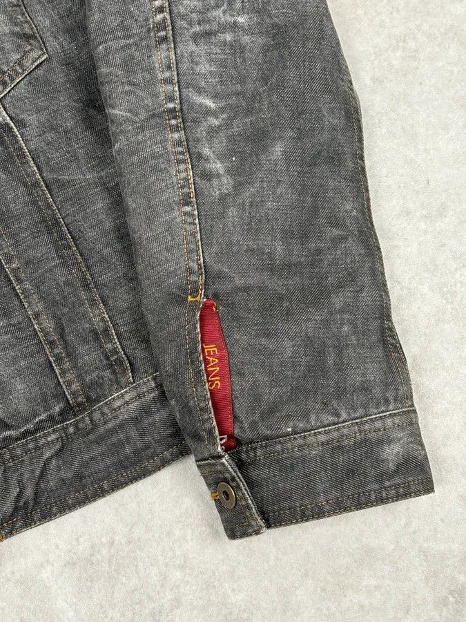 Dolce & Gabbana AW2003 Dolce & Gabbana Grey Eroded Denim Jacket Size US XL / EU 56 / 4 - 8 Thumbnail