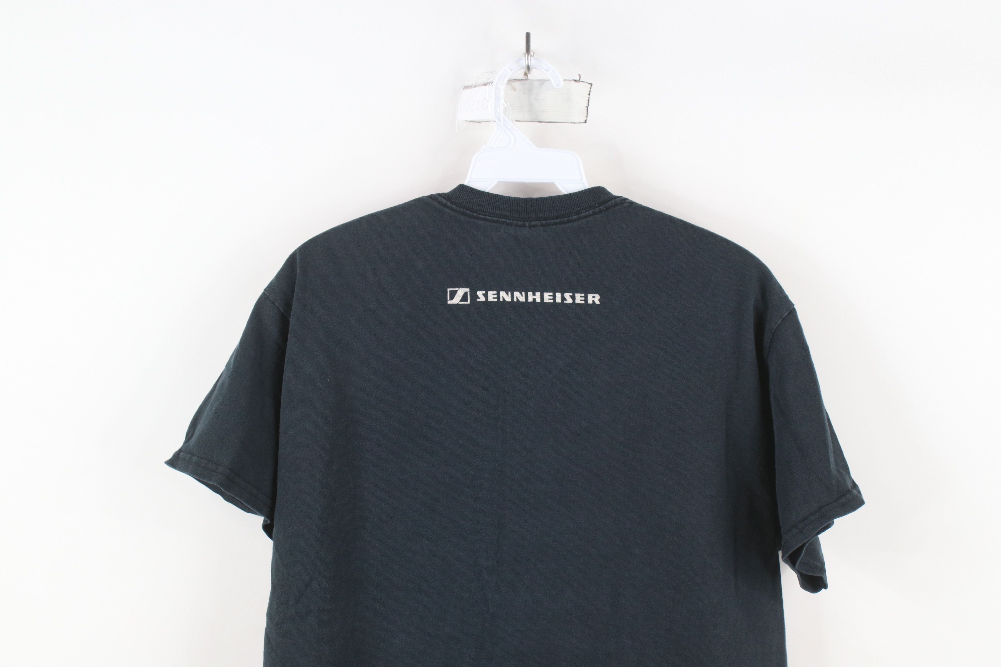 Vintage Vintage 90s Y2K Spell Out Sennheiser Music T-Shirt Black Size US M / EU 48-50 / 2 - 12 Thumbnail