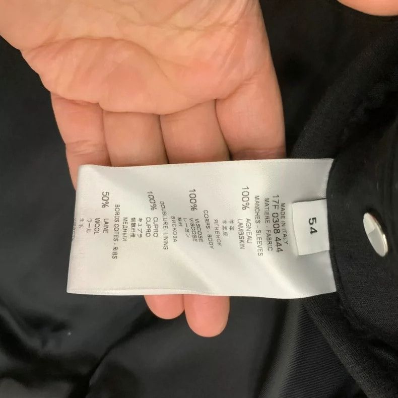 Givenchy Givenchy Size54 Black Five-Star Leather Patch Jacket Size 5 Size US M / EU 48-50 / 2 - 5 Thumbnail