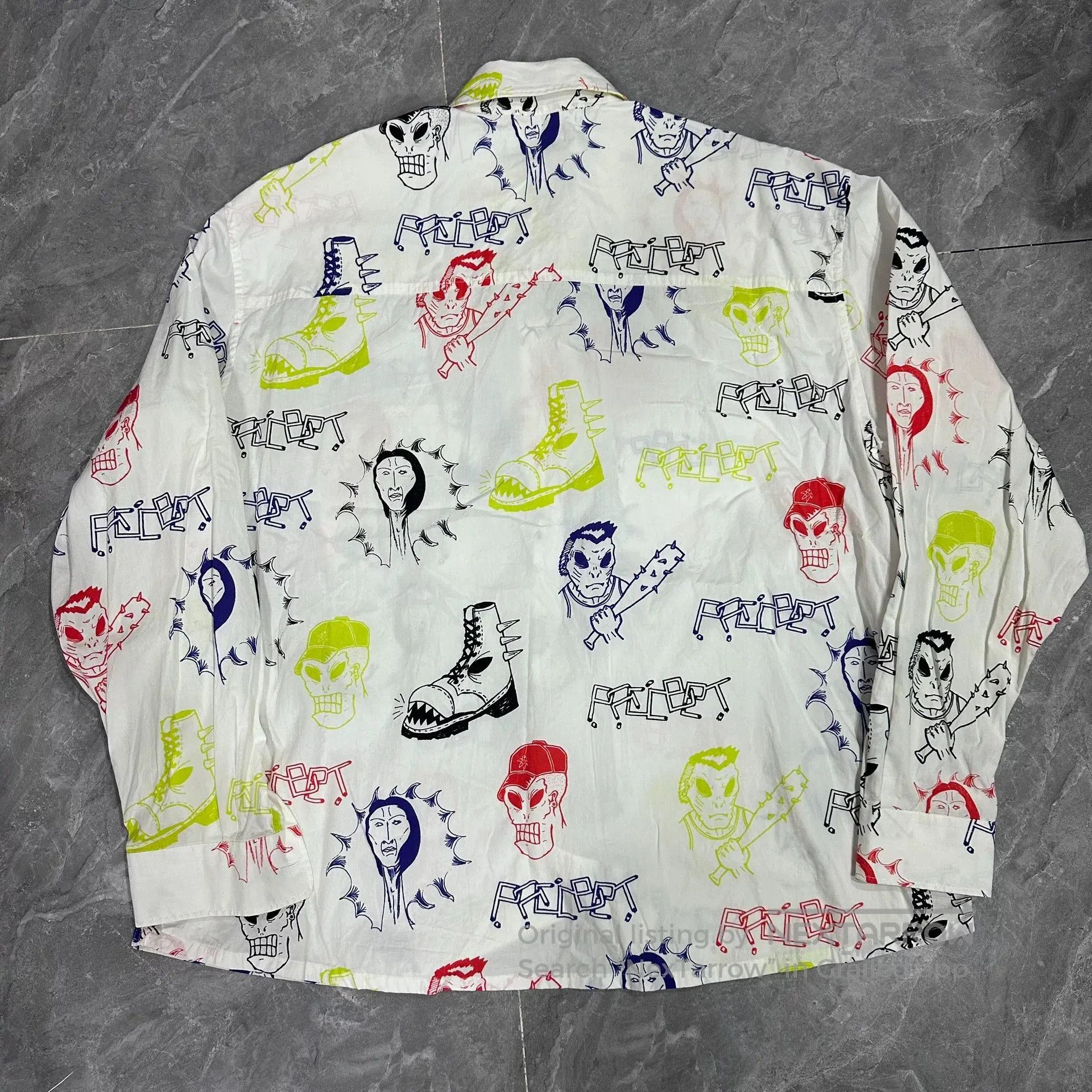 PACCBET Paccbet Gosha Graffiti White Long. Size US L / EU 52-54 / 3 - 2 Thumbnail