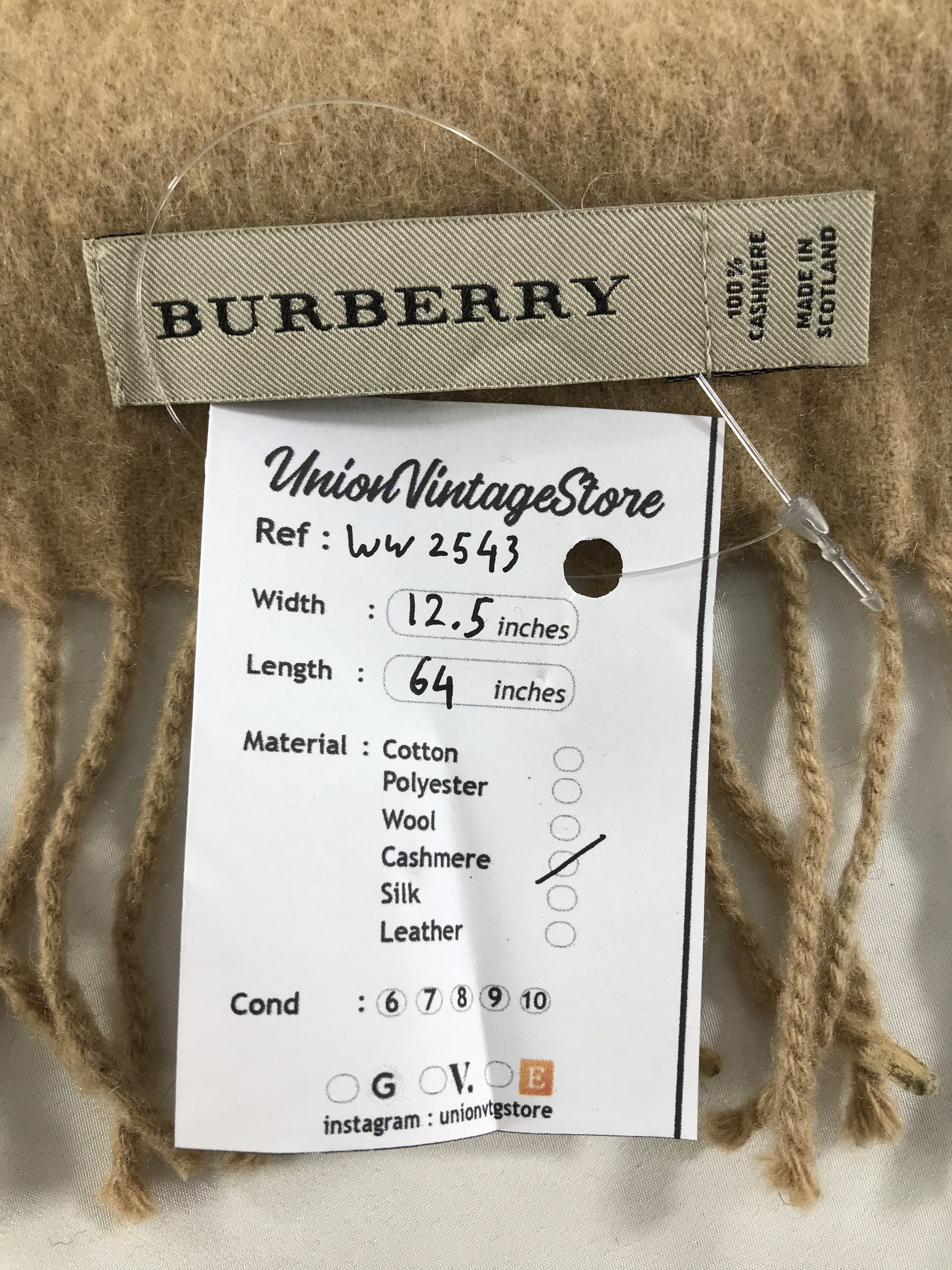 Burberry × Vintage Burberry Scarf / Muffler / Neckwear - WW2543 Size ONE SIZE - 5 Thumbnail