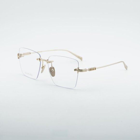 Gucci Gucci GG1938O 001 Square Eyeglasses - Gold 54mm Size ONE SIZE - 2 Thumbnail