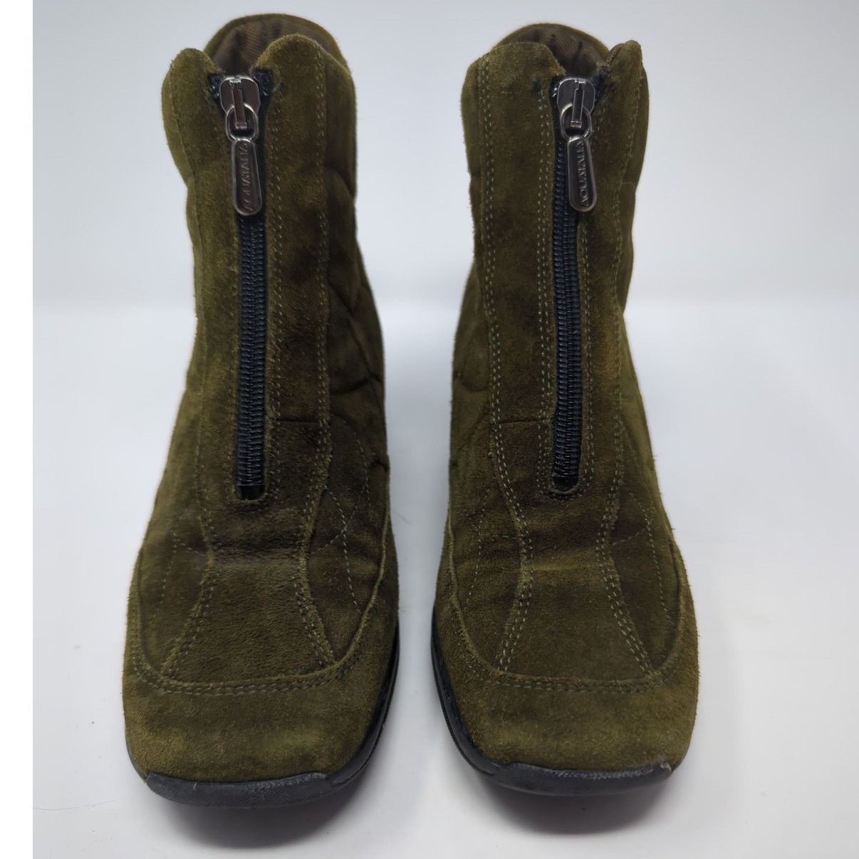 Aquatalia Aquatalia Suede Olive Green Ankle Boots Womens Size 6 Size US 6 / IT 36 - 3 Thumbnail