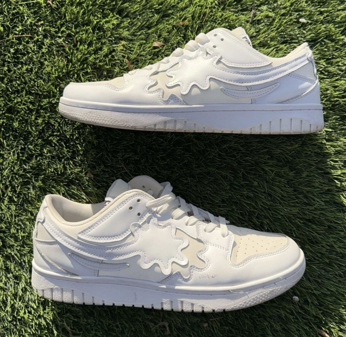 Glo Gang Glo Gang Funky Feets White Reflection Shoes custom insoles Size US 10 / EU 43 - 1 Thumbnail