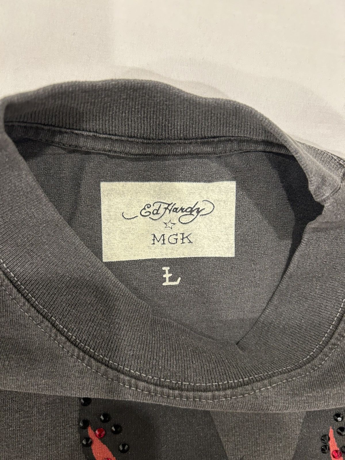 Ed Hardy Ed Hardy MGK Smoking Kills Tee Flames Y2K Boxy ComplexCon Size US L / EU 52-54 / 3 - 3 Thumbnail