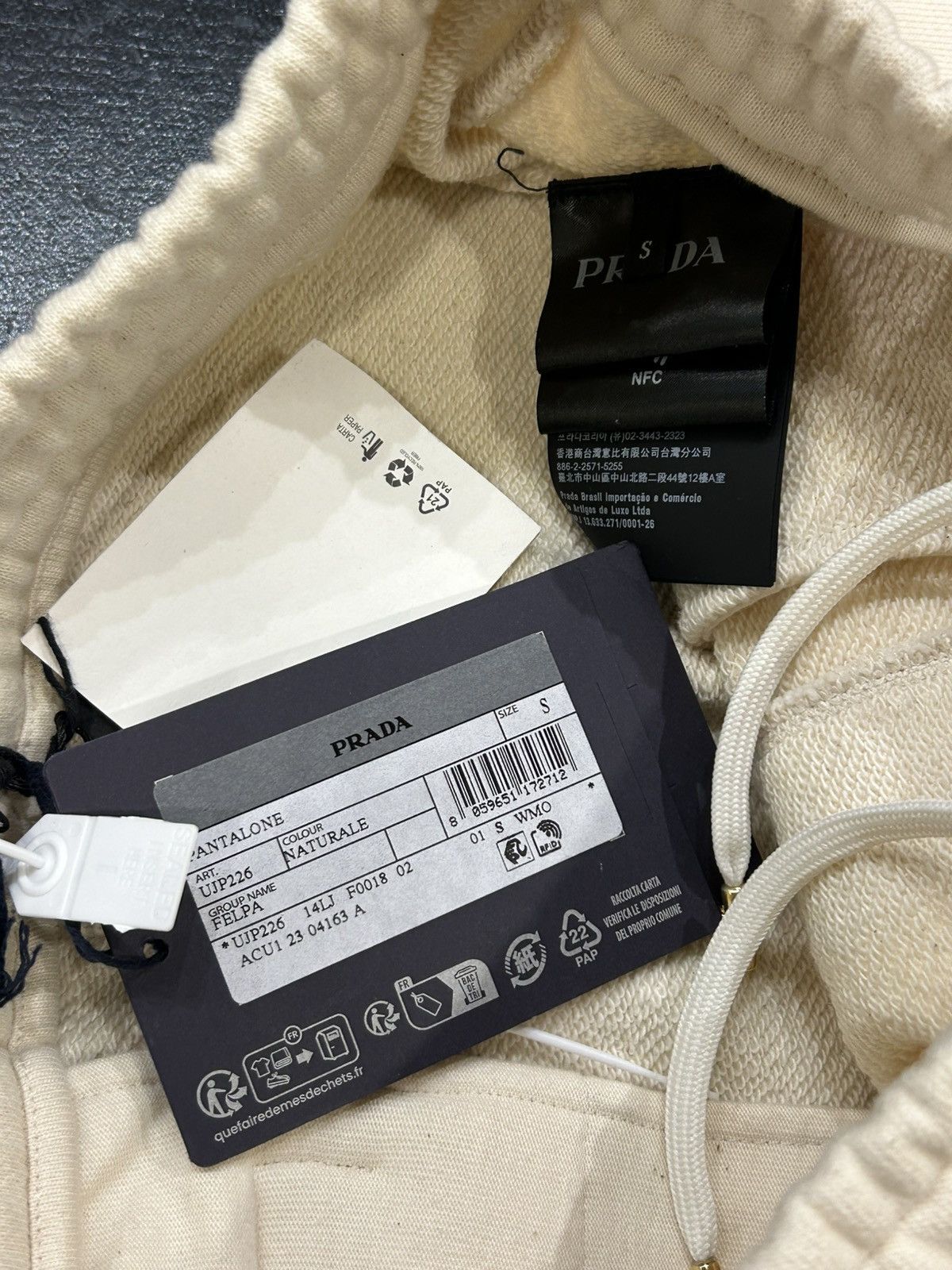 Prada Prada Sweatpants - Natural Size US 30 / EU 46 - 4 Thumbnail