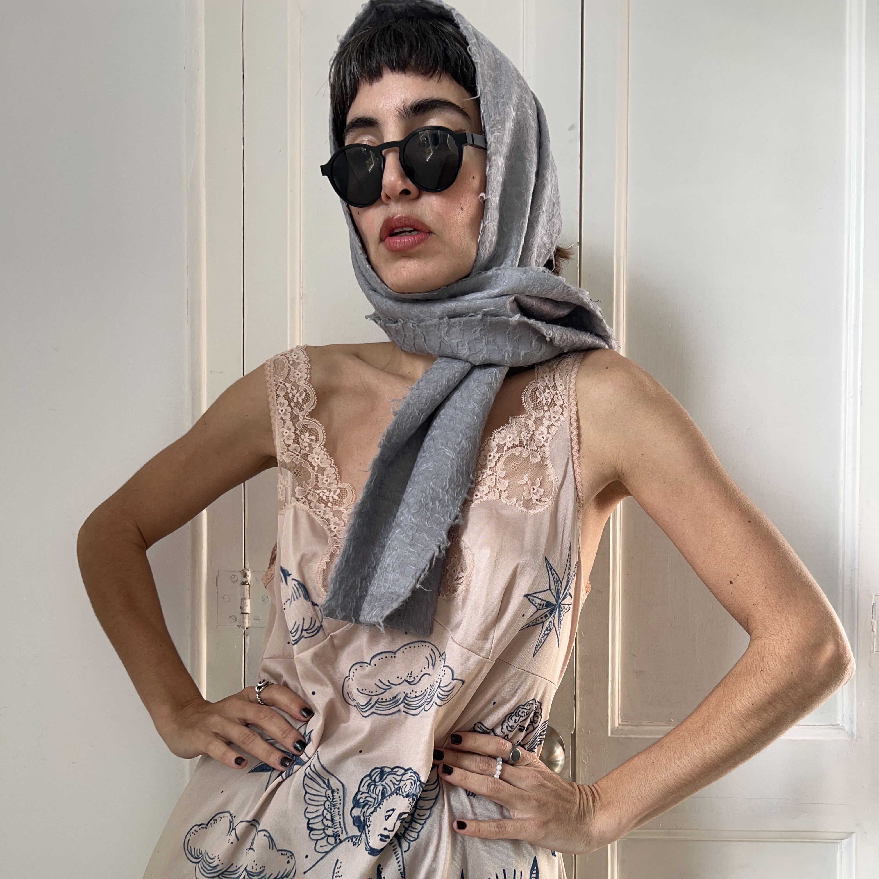Other Vintage Pertegaz Wool Silk Scarf Size ONE SIZE - 1 Thumbnail