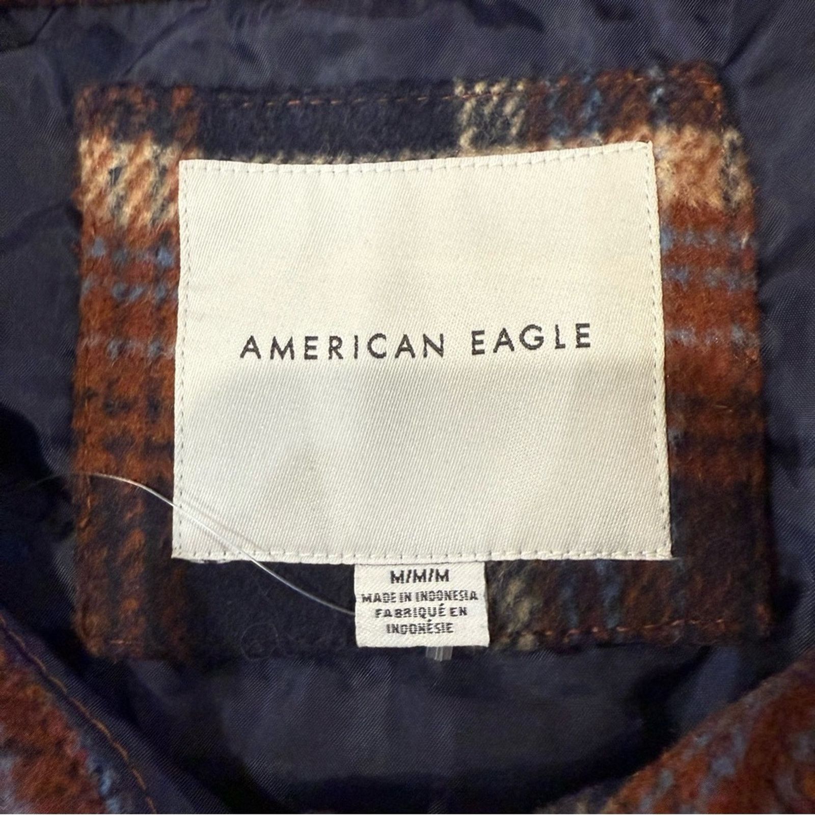 American Eagle Outfitters American Eagle Plaid Oversized Shacket Women’s Medium Brown Size M / US 6-8 / IT 42-44 - 4 Thumbnail