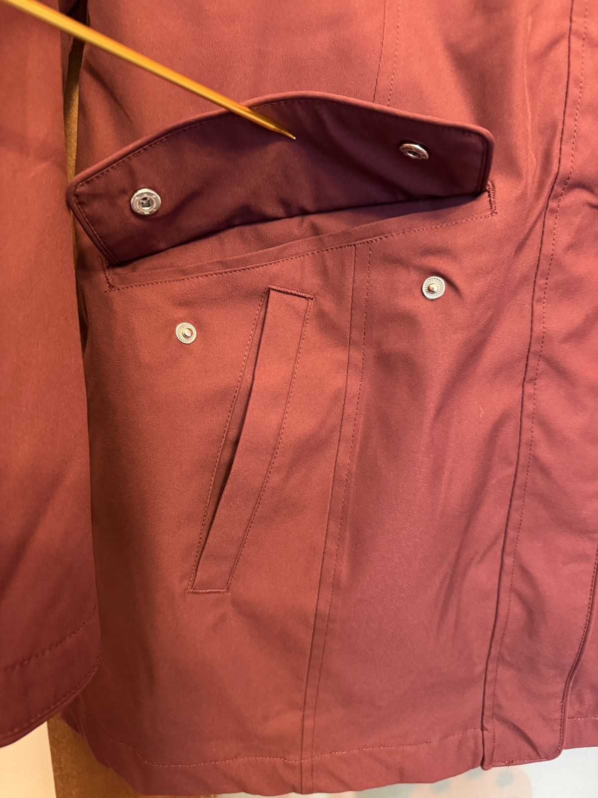 Lands' End Lands’ End Women’s 3 in 1 Hooded Burgundy Jacket Coat Size M / US 6-8 / IT 42-44 - 5 Thumbnail