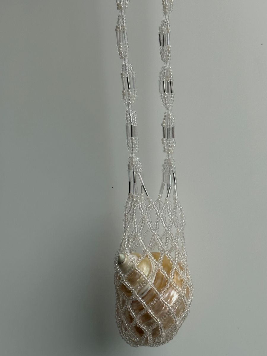 Other Beaded mesh necklace Seashell Summer Beach Gold Jewelry Size ONE SIZE - 5 Thumbnail