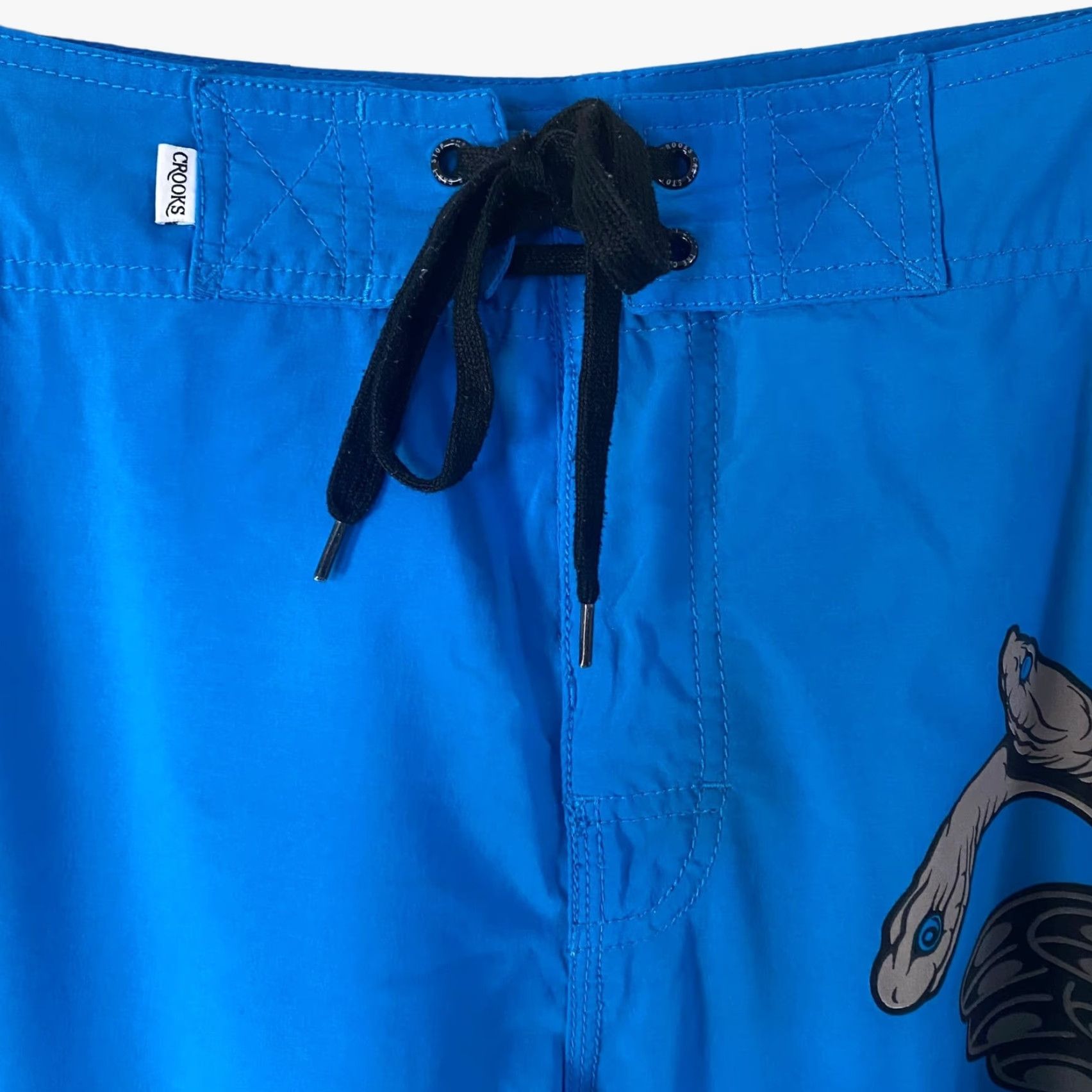 Crooks & Castles Crooks & Castles Medusa Printed Board Shorts Mens 38 Blue Surf Swim Streetwear Size US 38 / EU 54 - 5 Thumbnail