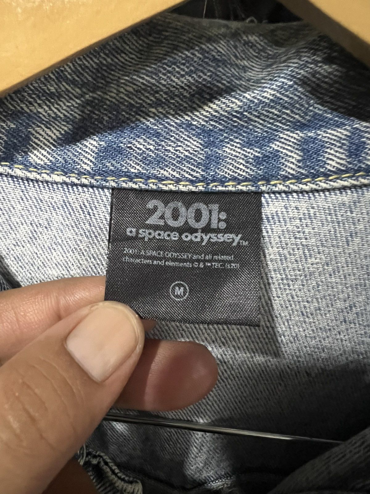 GU 🔥Rare Gu x 2001:A Space Oddyssey Denim Jacket Size US M / EU 48-50 / 2 - 14 Thumbnail
