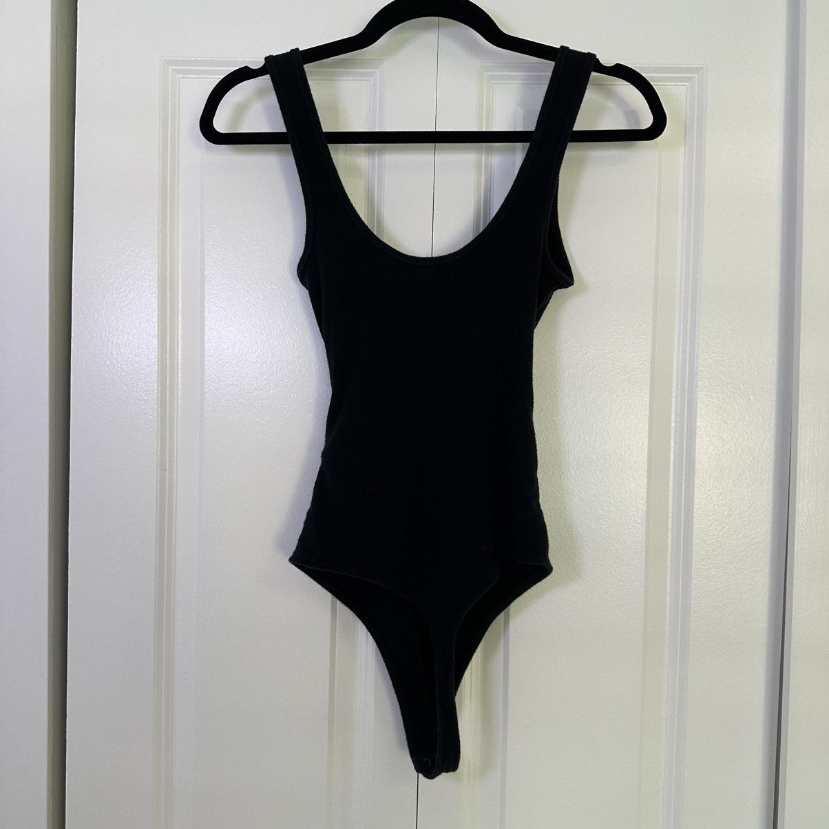 Abercrombie & Fitch Abercrombie & Fitch Black Knotted Shoulders Wrap Bodysuit S Size S / US 4 / IT 40 - 2 Thumbnail