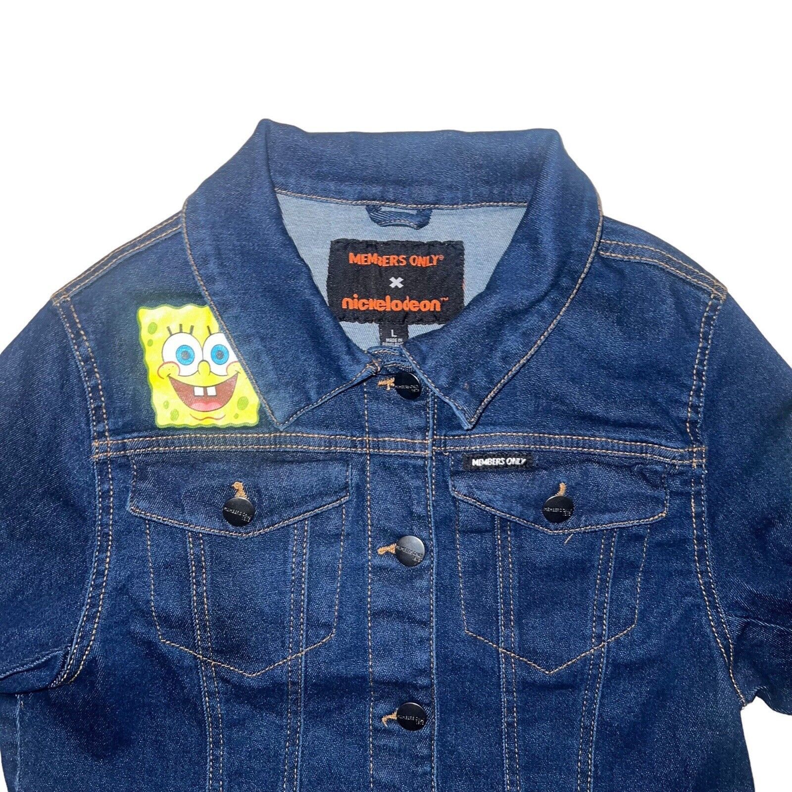 Members Only Members Only X Nickelodeon SpongeBob Square Pants Jean Jack Size L / US 10 / IT 46 - 2 Thumbnail