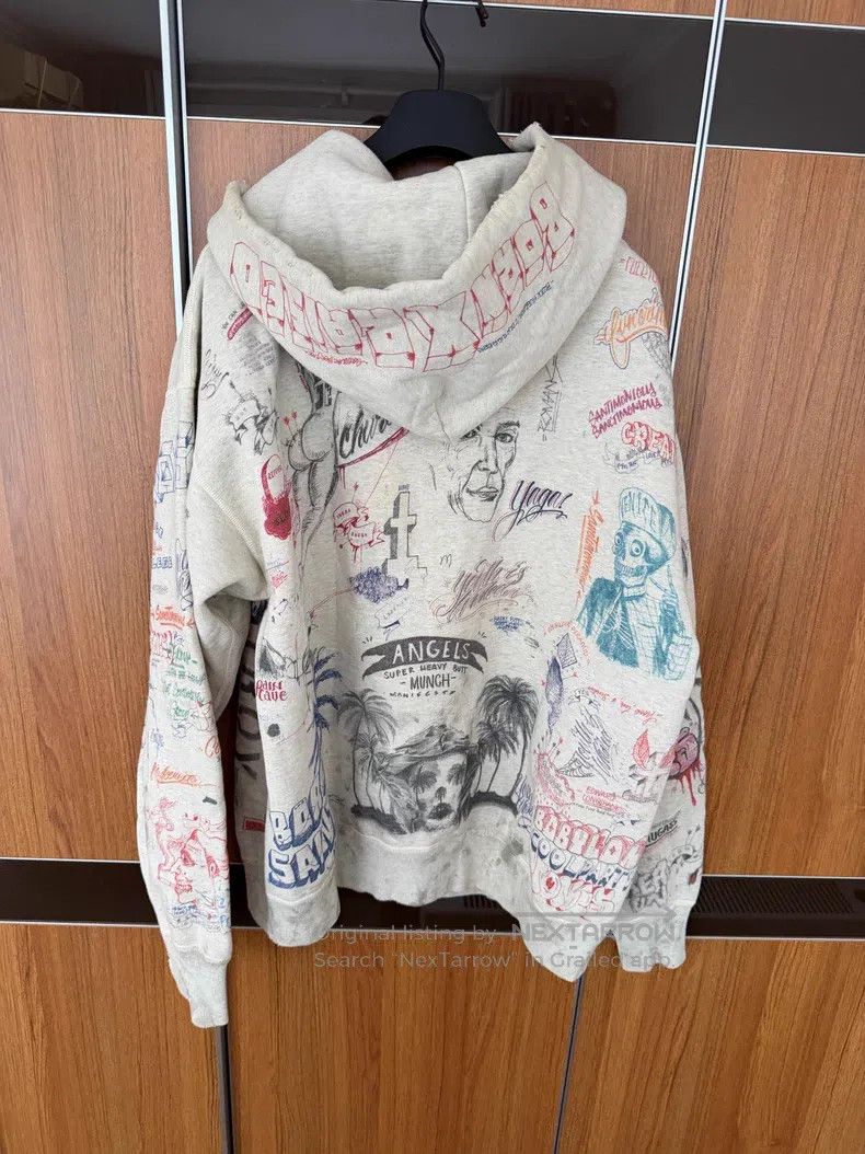 Saint Michael Saint Michael Graffiti Hoodie Size US L / EU 52-54 / 3 - 2 Thumbnail
