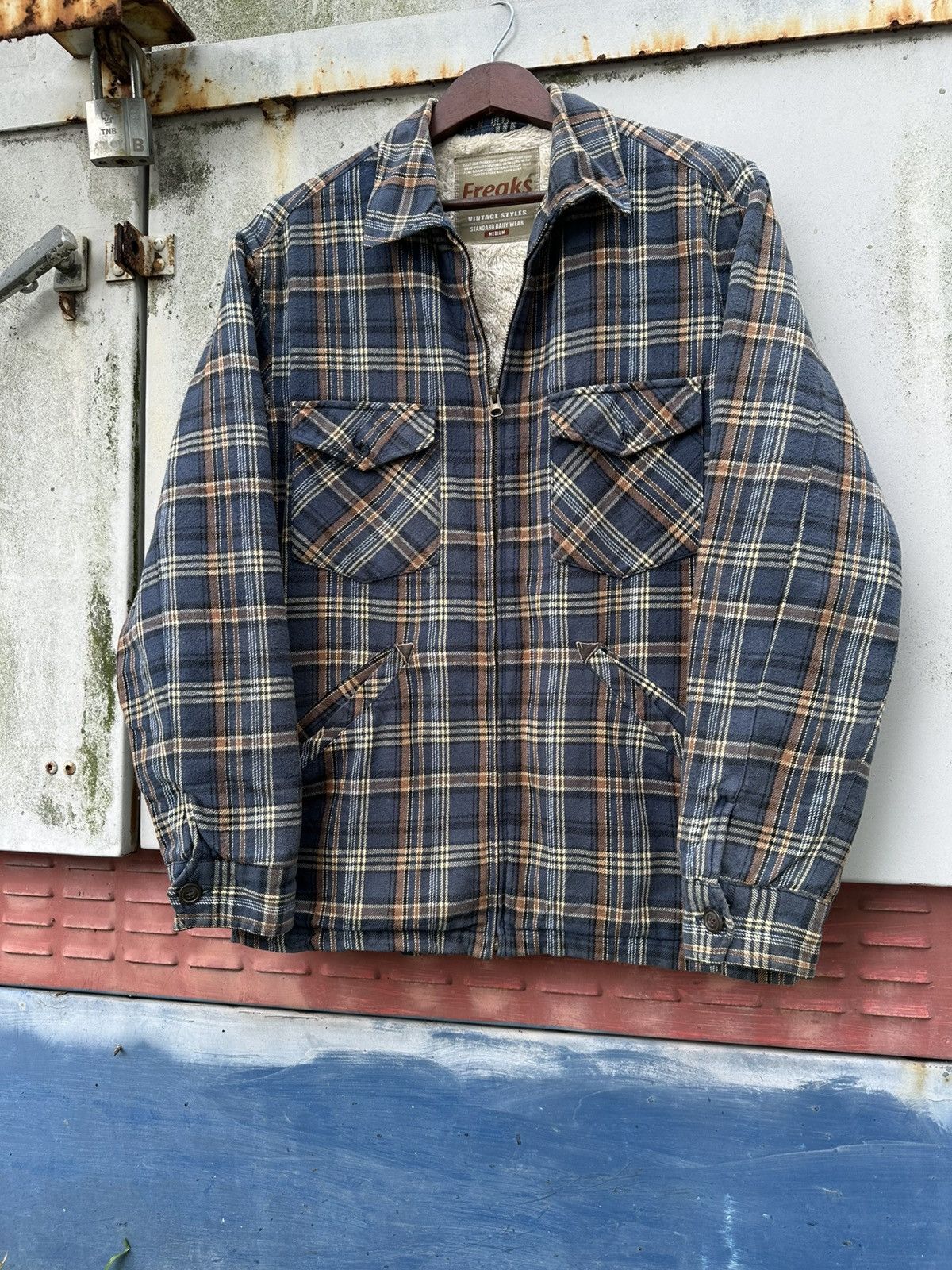 Vintage 👹Vintage Freaks Fleece Lined Flannel Jacket Size US M / EU 48-50 / 2 - 5 Thumbnail