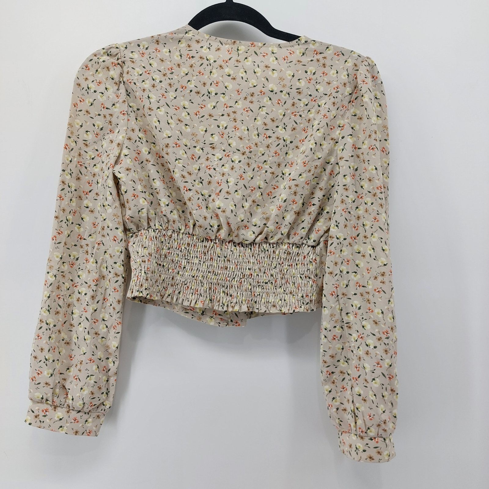Other Feel In Womens Coquette Floral Sz S Blouse Smocked Waist Top Size S / US 4 / IT 40 - 2 Thumbnail