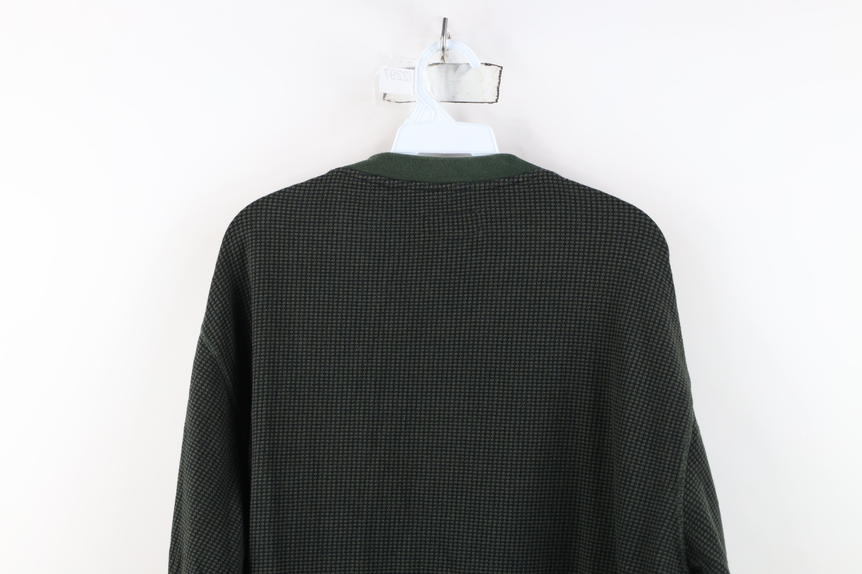 Vintage Vintage 90s Streetwear Thermal Knit Henley T-Shirt Size US L / EU 52-54 / 3 - 10 Thumbnail