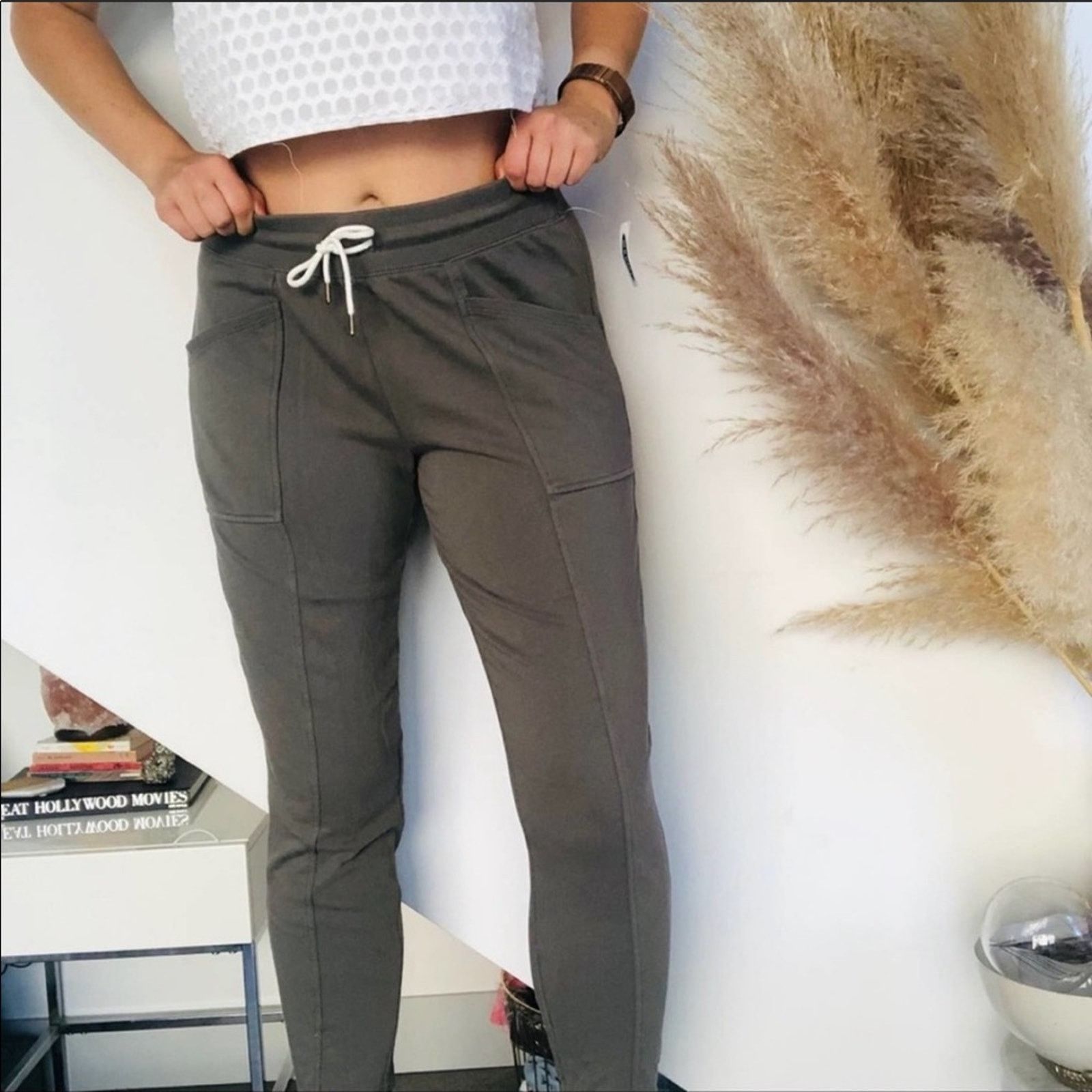 Old Navy OLD NAVY Olive Green Sweatpants Terry Joggers Pants Ankle M Size 30" / US 8 / IT 44 - 5 Thumbnail