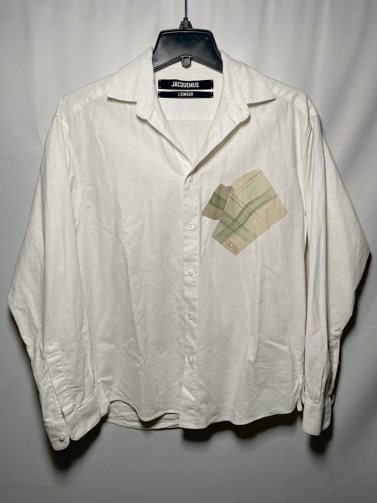 Jacquemus Jacquemus L’amour Linen Shirt Size US S / EU 44-46 / 1 - 1 Thumbnail