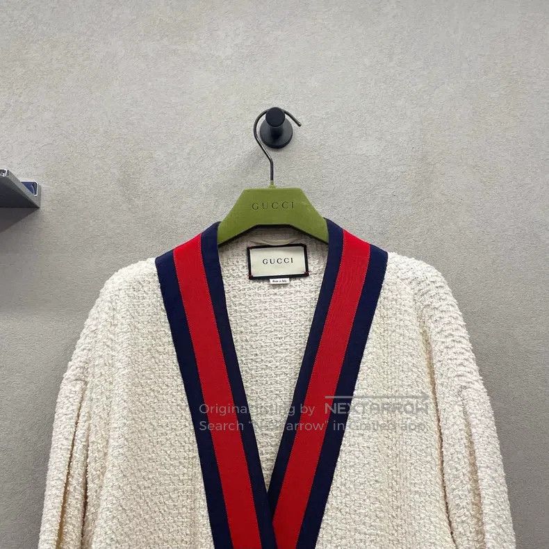 Gucci Gucci Apricot-coloured striped cardigan coat Size XS / US 0-2 / IT 36-38 - 4 Thumbnail
